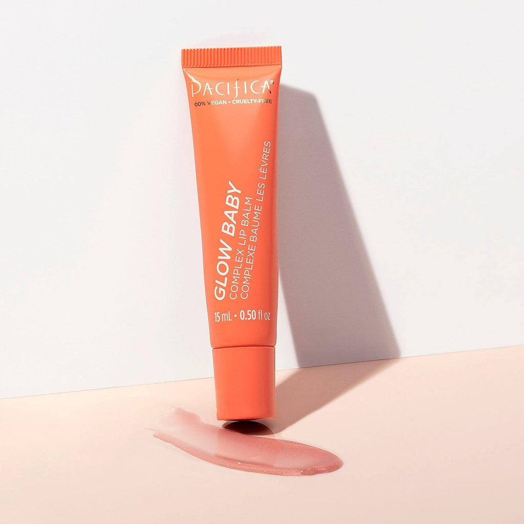 Pacifica Glow Baby Lip Balm – Vitamin C Hydration, Coral Shine, Vegan