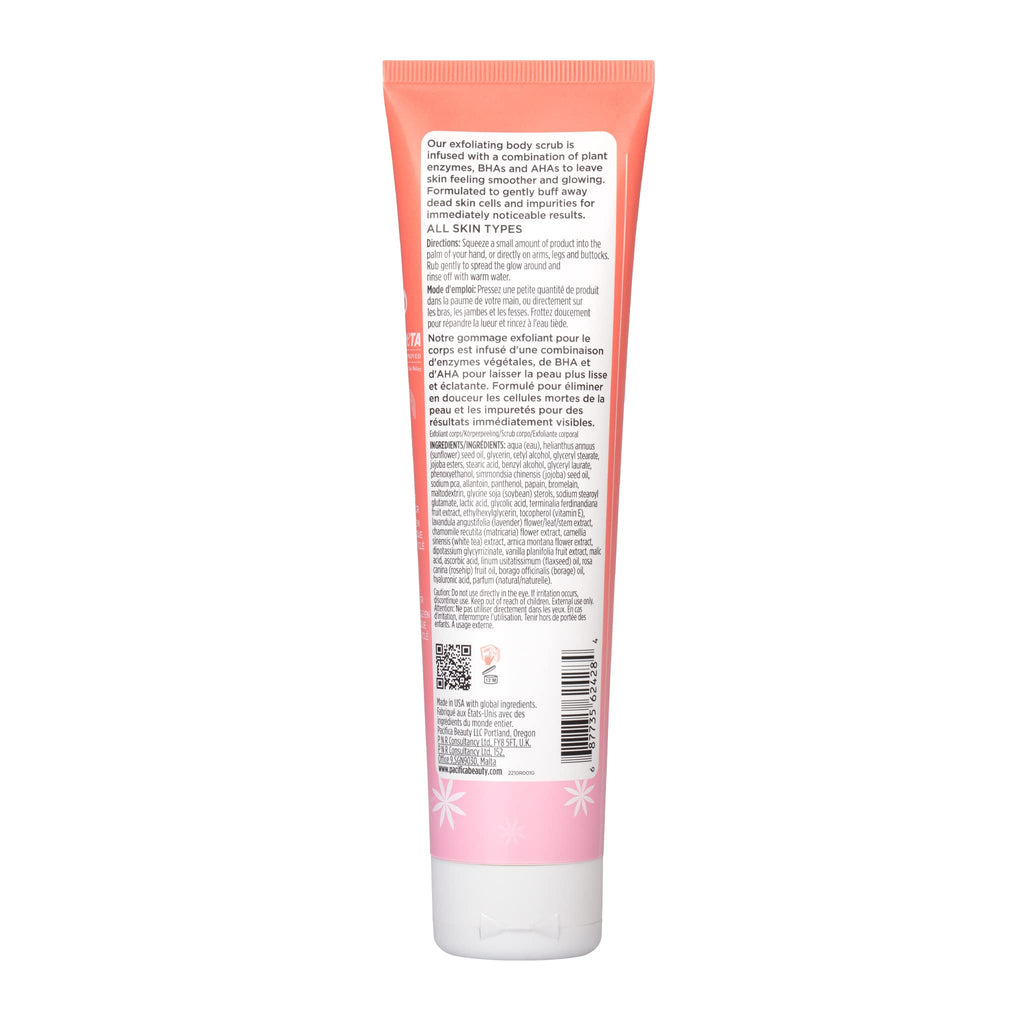 Pacifica Glow Baby Super Lit Enzyme Scrub – Unclogs Pores & Dissolves Impurities | All Skin Types, Vegan & Cruelty-Free, 4 fl oz