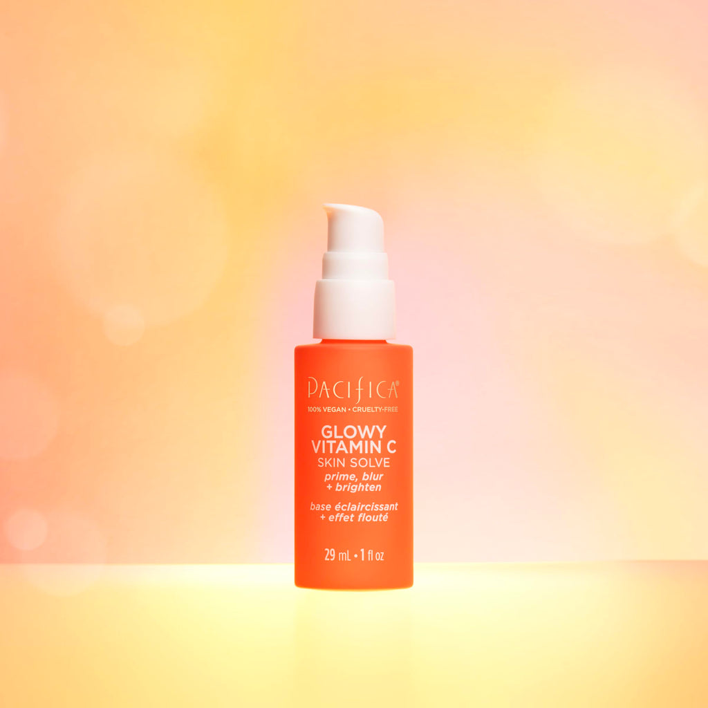 Pacifica Glowy Vitamin C Skin Solve Primer – Brightening Vitamin C Primer with Kakadu Plum & Squalane | Vegan & Cruelty-Free
