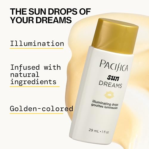 Pacifica Sunset Glow Drops – Face Bronzer & Vitamin C Skin Tint | Buildable, Hydrating, Vegan
