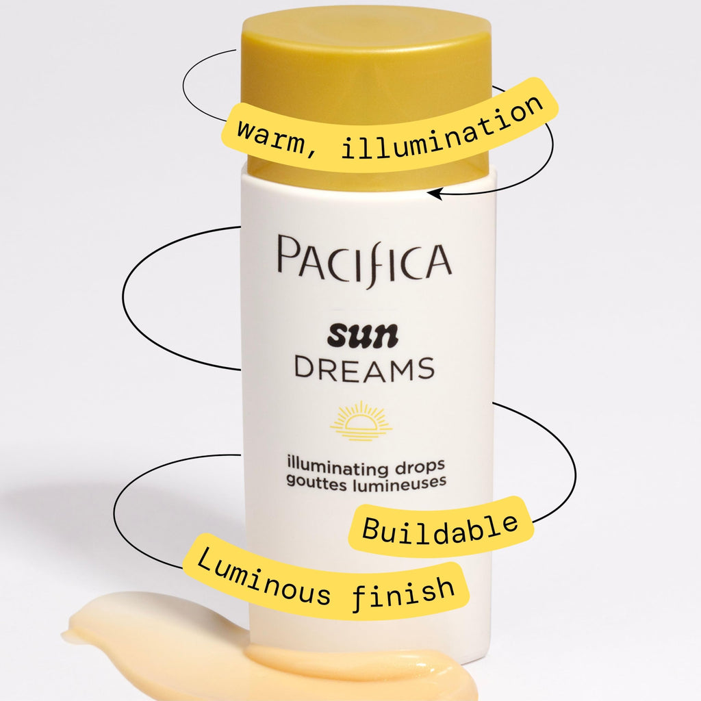 Pacifica Sunset Glow Drops – Face Bronzer & Vitamin C Skin Tint | Buildable, Hydrating, Vegan