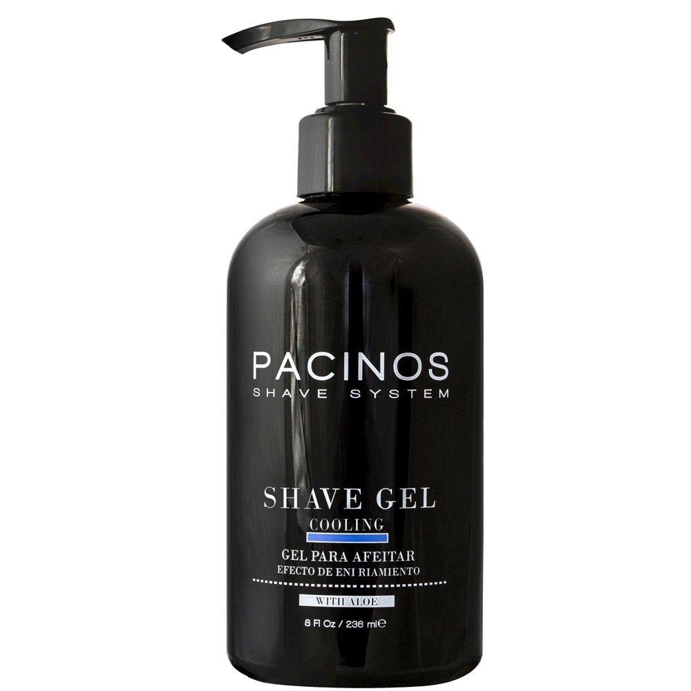 Pacinos Shave Gel - Cooling Aloe Vera for Men - 8 Fl Oz