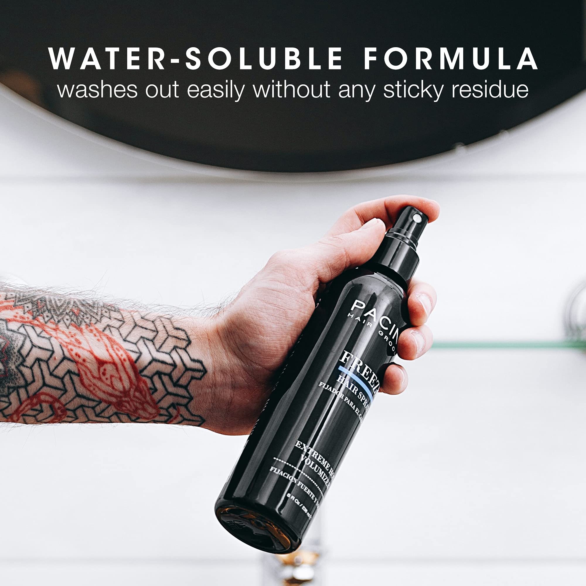 Pacinos Freeze Hair Spray - Extra Hold Texture Spray for All Hair Types | Maximum Volume