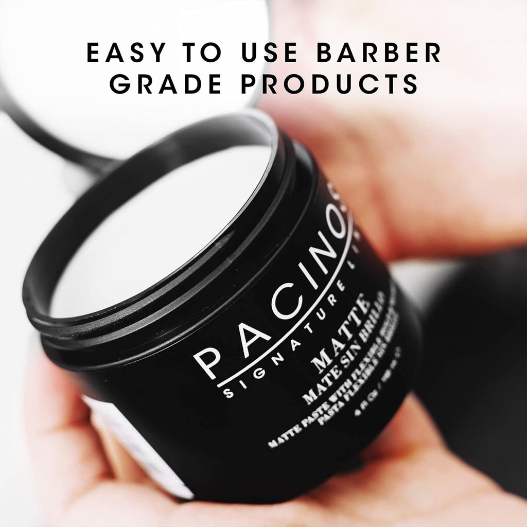 Pacinos Matte Hair Paste – Firm Hold, No Shine, Sculpting & Texture, 4 fl oz