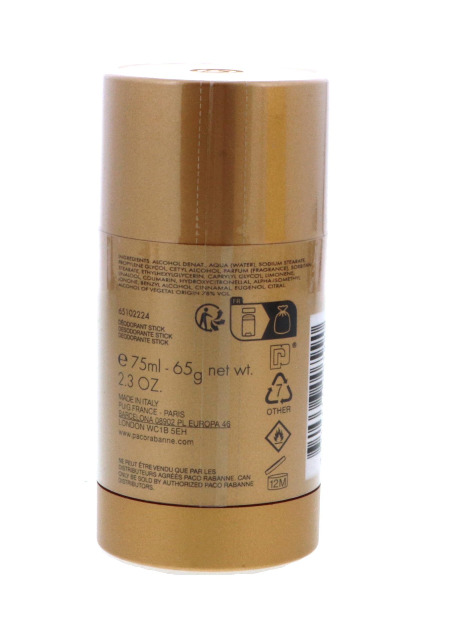 1 Million by Paco Rabanne for Men — 2.2 oz Deodorant Stick | All-Day Freshness