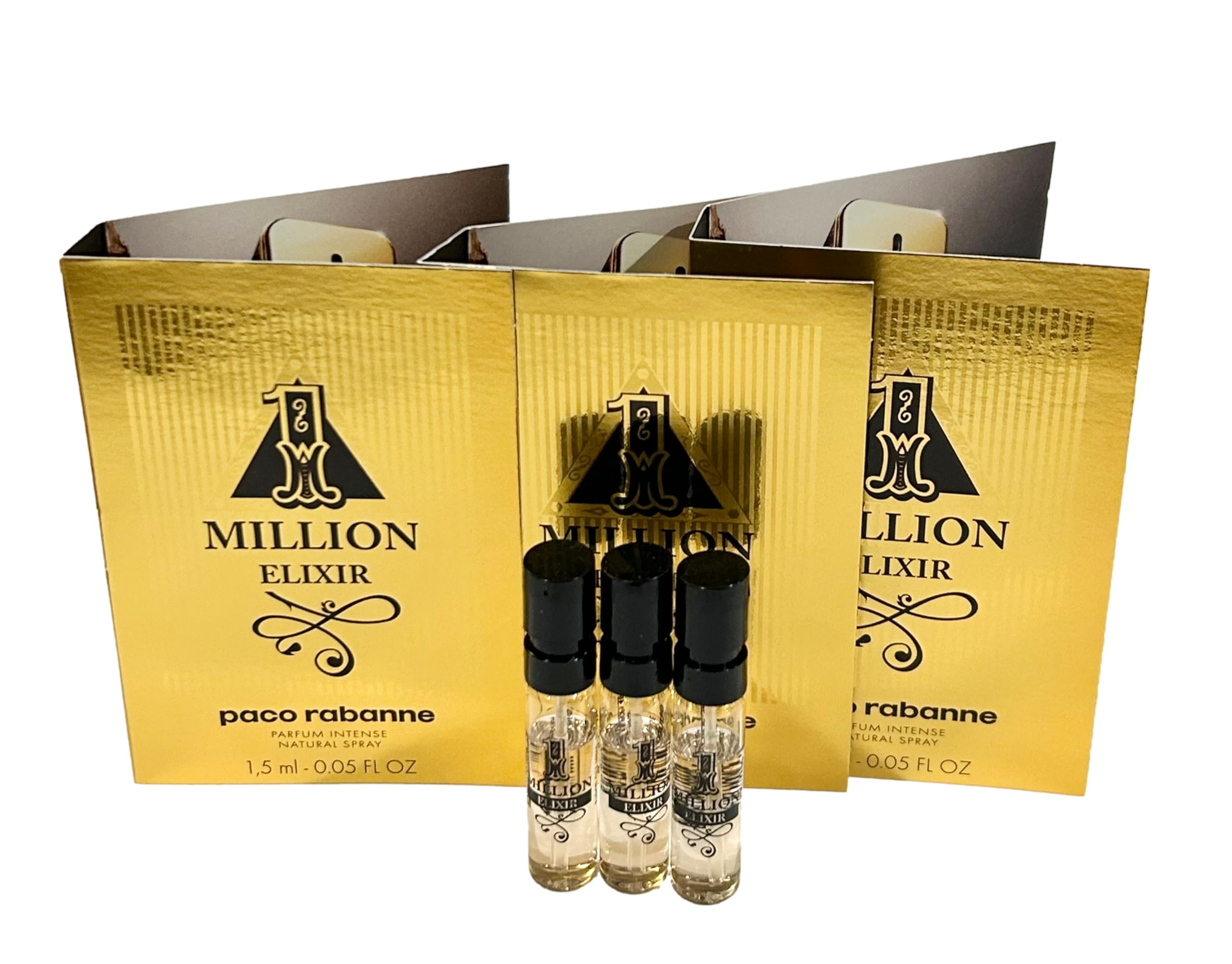 Paco Rabanne 1 Million Elixir Intense for Men – 3 x 1.5ml Travel Vials