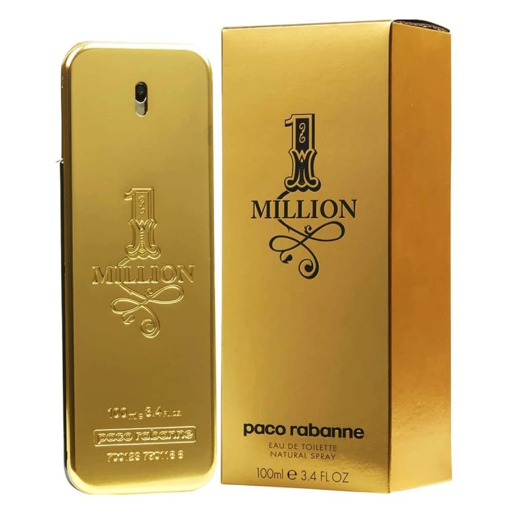 Paco Rabanne 1 Million for Men Eau de Toilette Spray 3.4 Fl Oz – Plain Box Tester