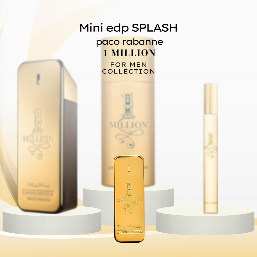 Paco Rabanne 1 Million Mini EDT Splash – 0.17 fl oz Travel Size