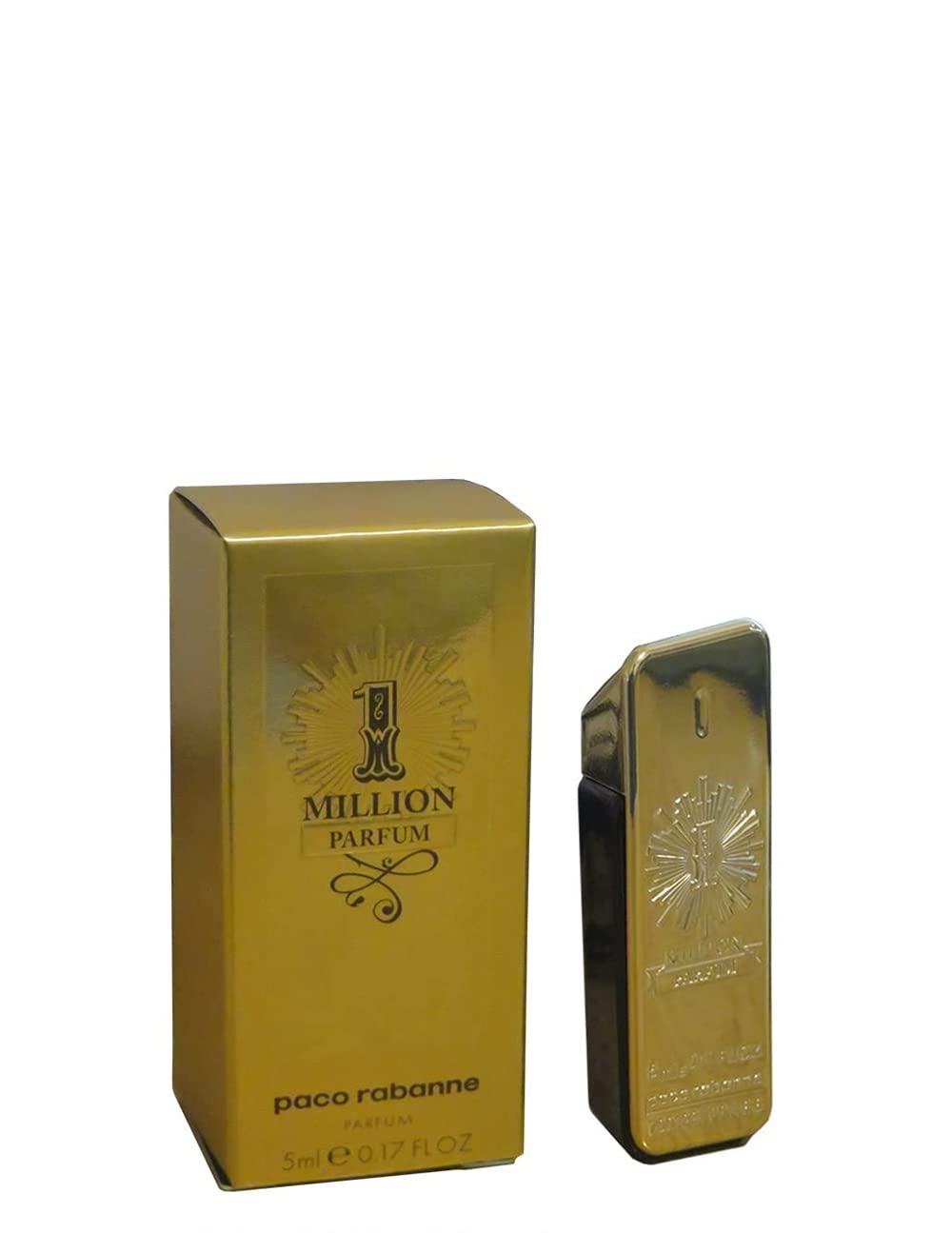 Paco Rabanne 1 Million Parfum Mini Splash 0.17 oz – Men’s Fragrance