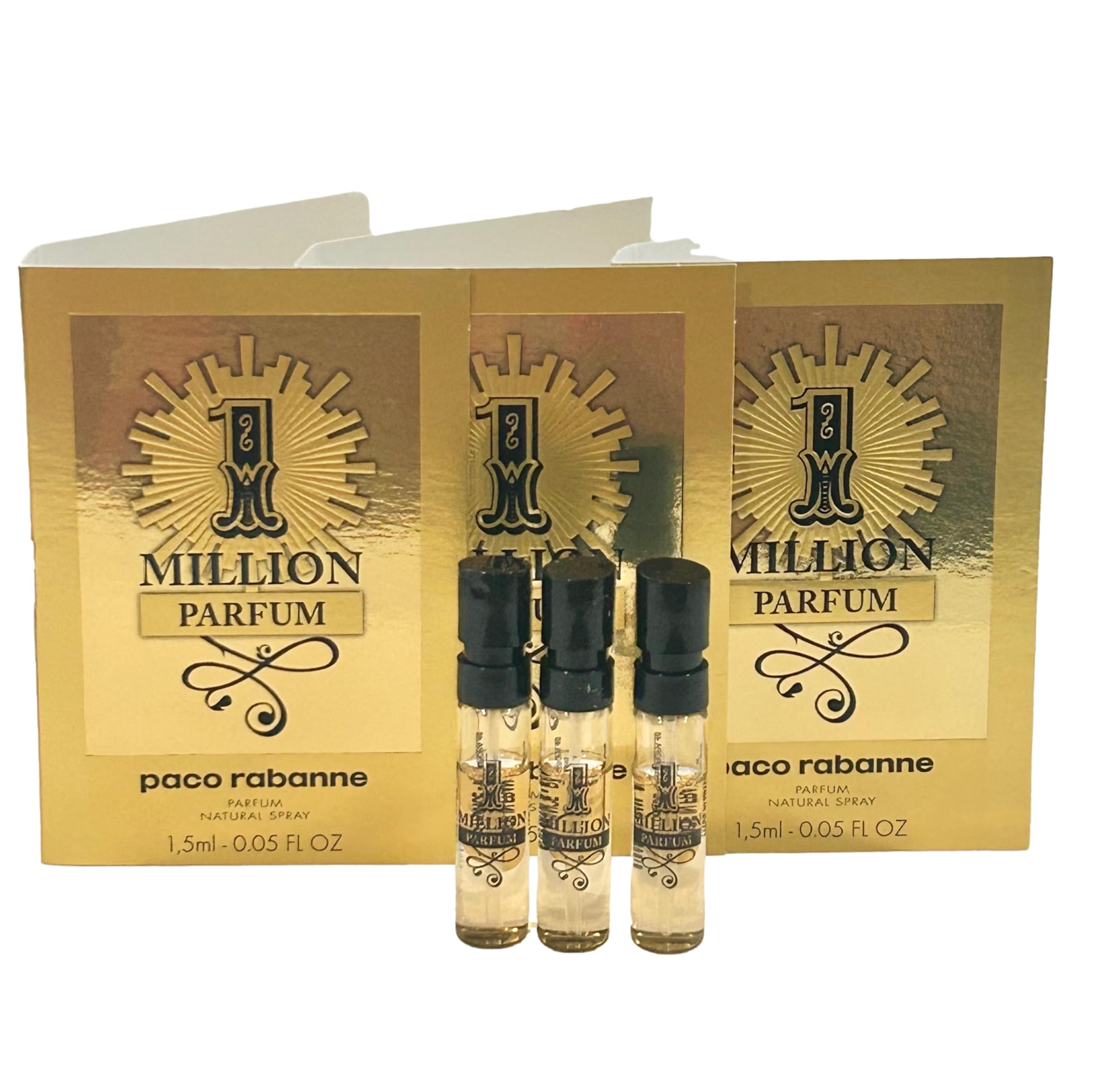 Paco Rabanne 1 Million Parfum Vial On Card – Portable Sample