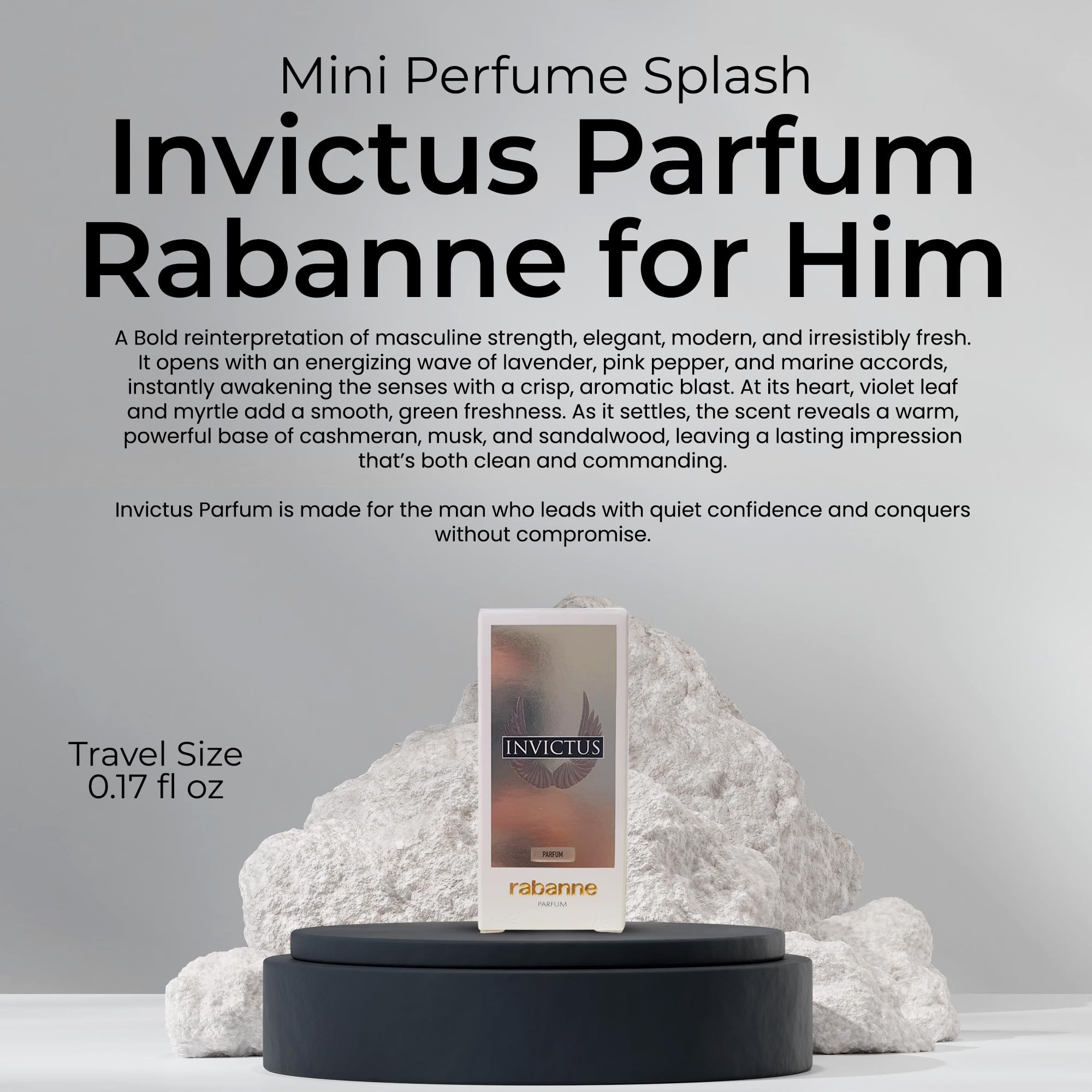 Paco Rabanne Invictus Parfum Mini for Men – 0.17 oz