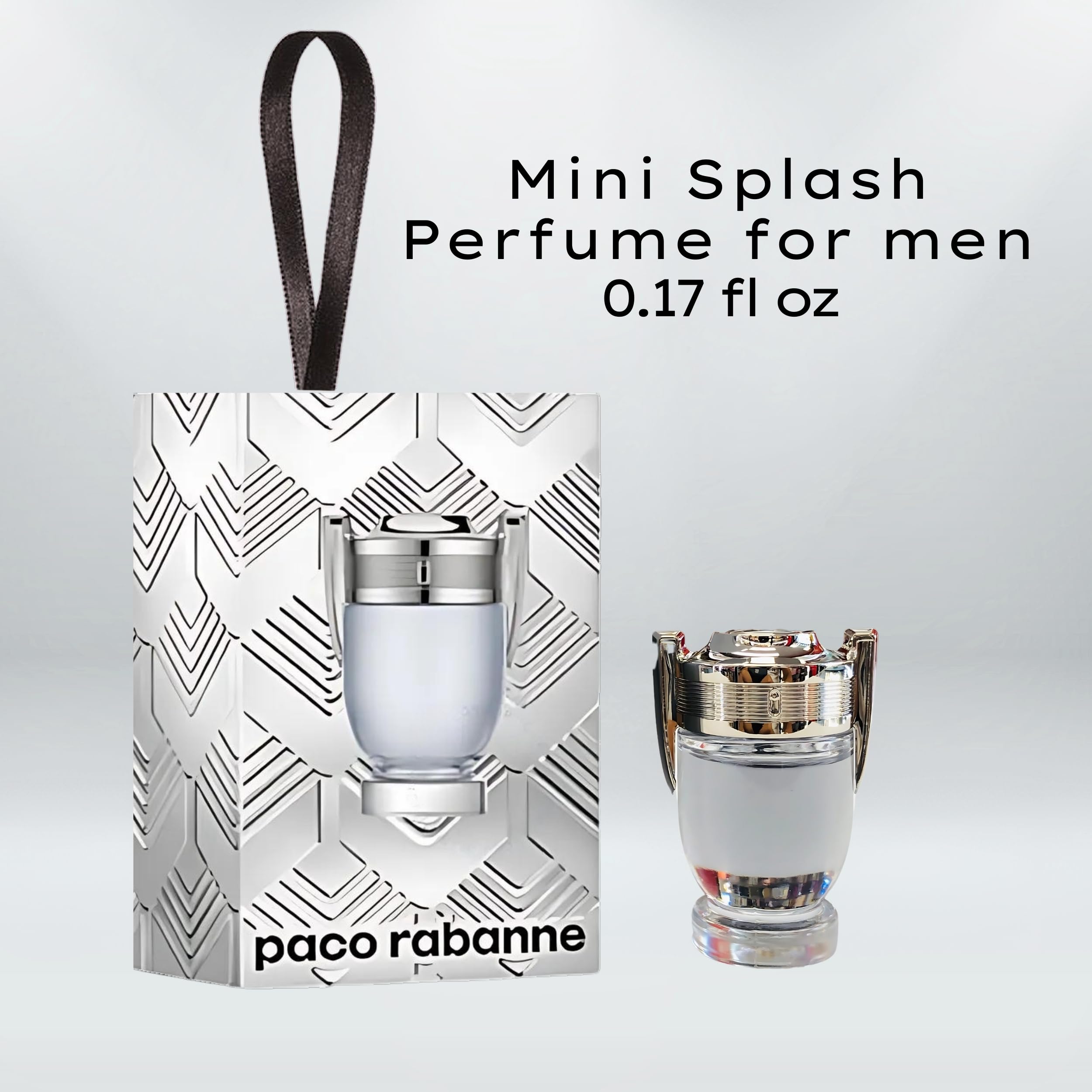 Paco Rabanne Invictus Mini EDT for Men – 0.17 fl oz Travel-Size Splash