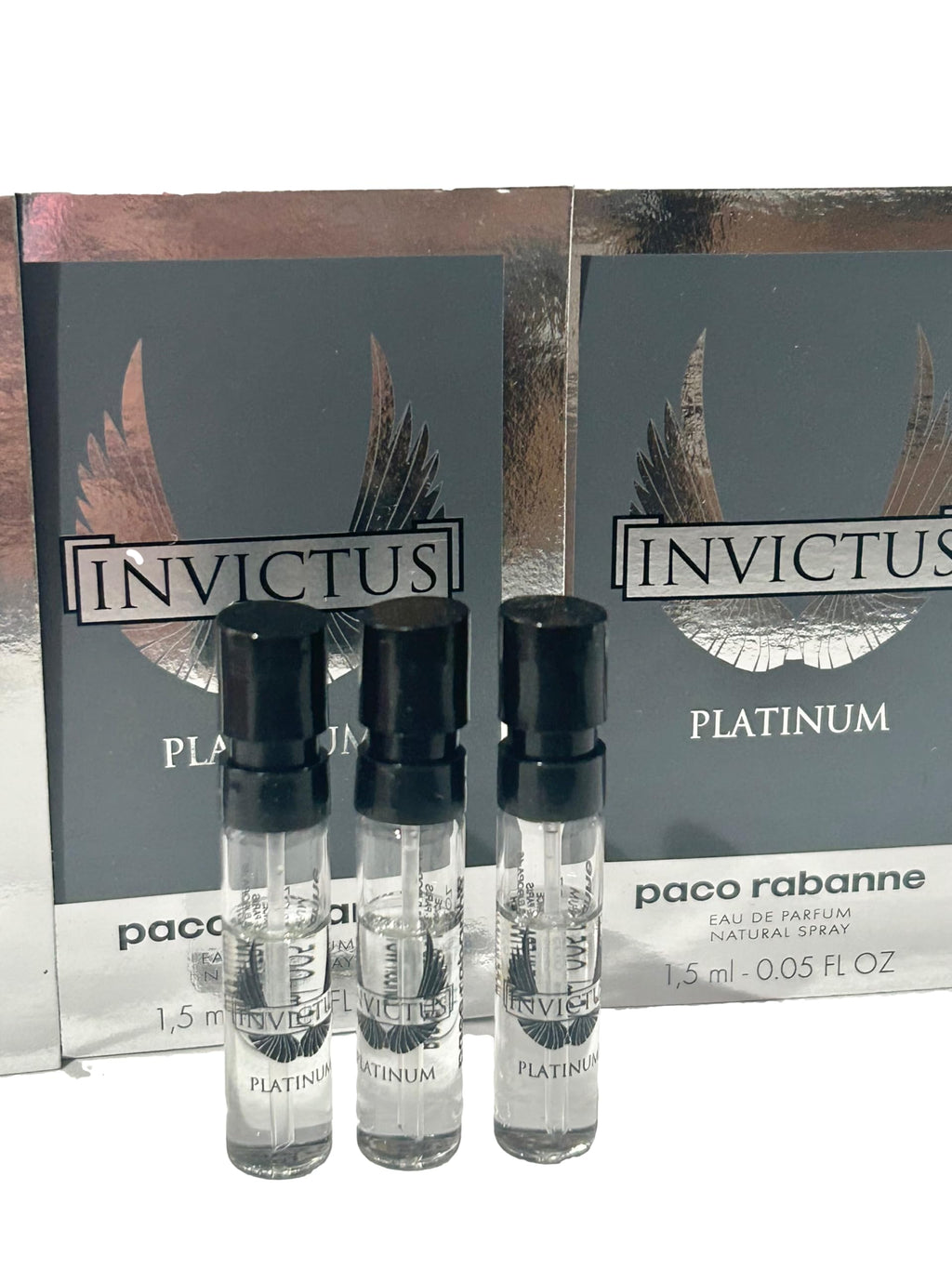 Paco Rabanne Invictus Platinum EDP Men – 3x 1.5ml Mini Vials Set