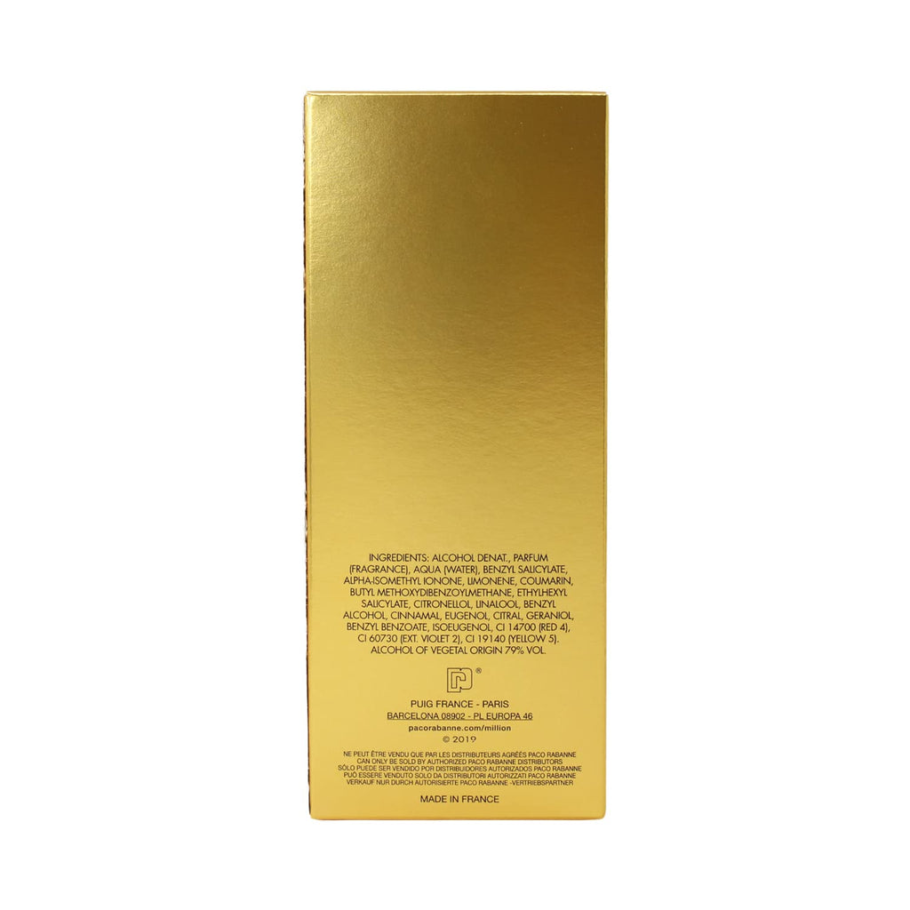 Paco Rabanne One Million Parfum Natural Spray for Men – 3.4 oz