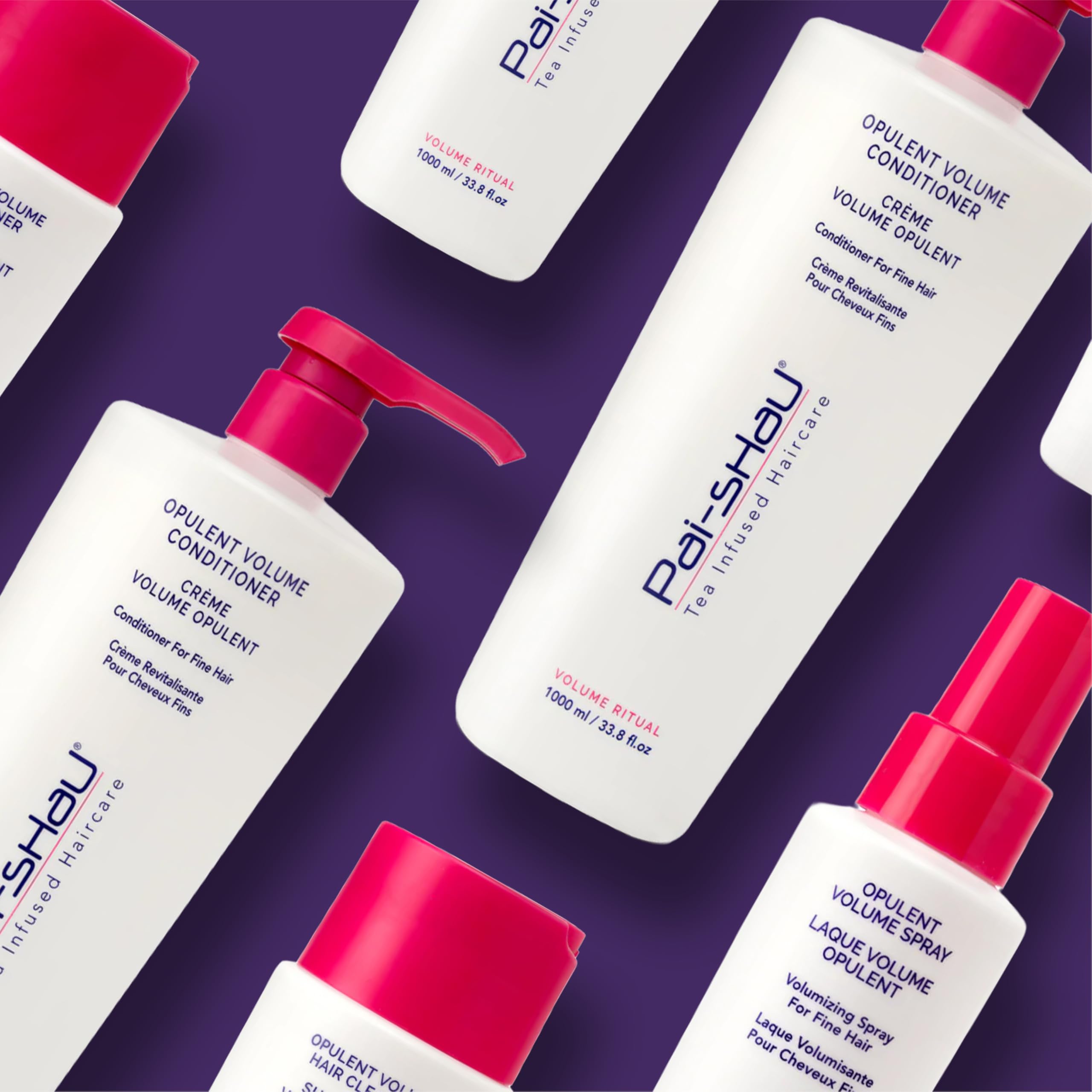 Pai-Shau Opulent Volume Cleanser & Conditioner Duo – 1L Each | Volumizing for Fine Hair
