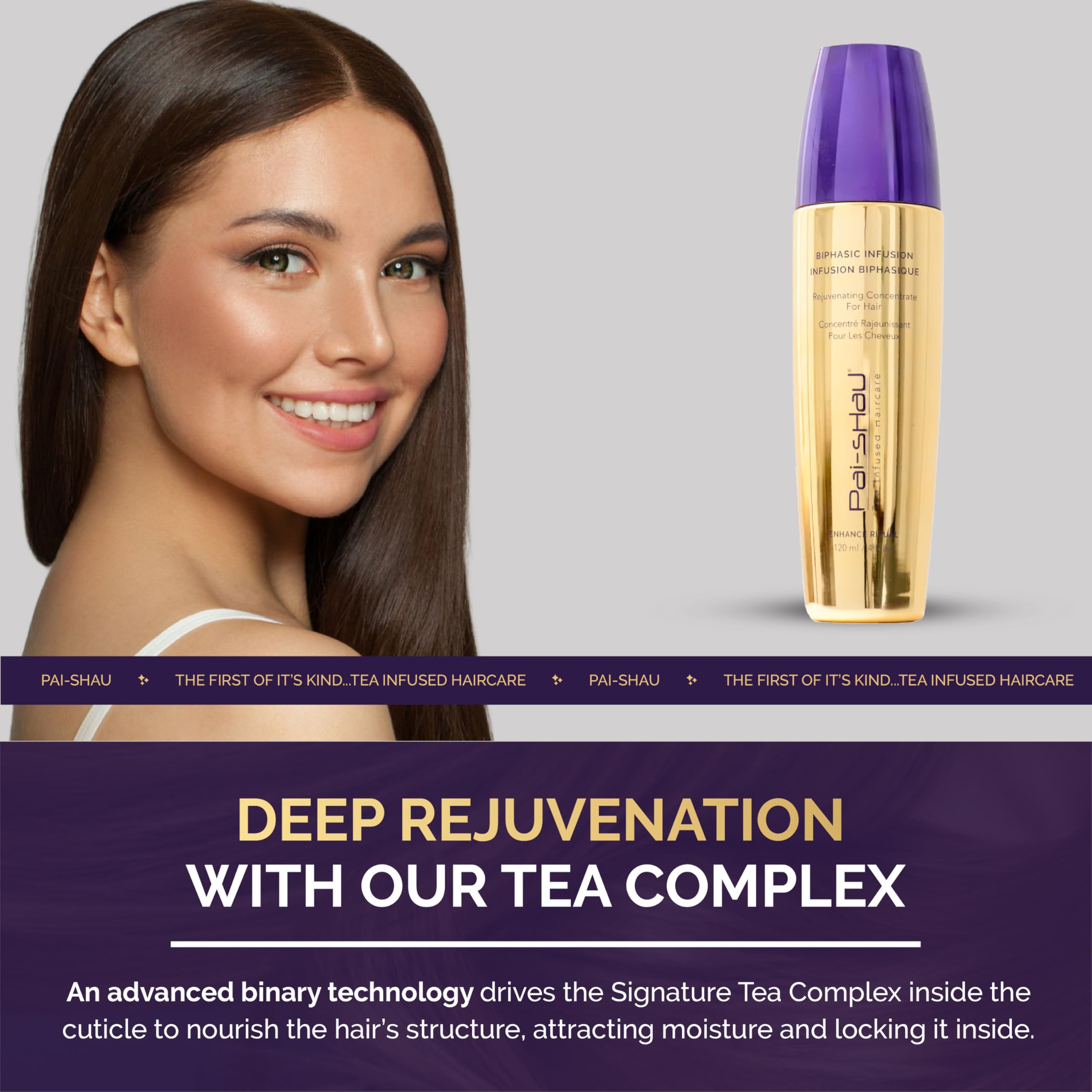 Pai-Shau Biphasic Infusion – Oil-Free Hair Rejuvenating Serum (4 FL Oz) | Shine, Heat & Environmental Protection