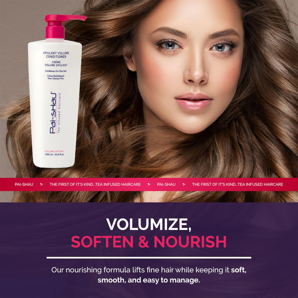 Pai-Shau Opulent Volume Conditioner – Weightless Body for Fine Hair | 33.8 oz