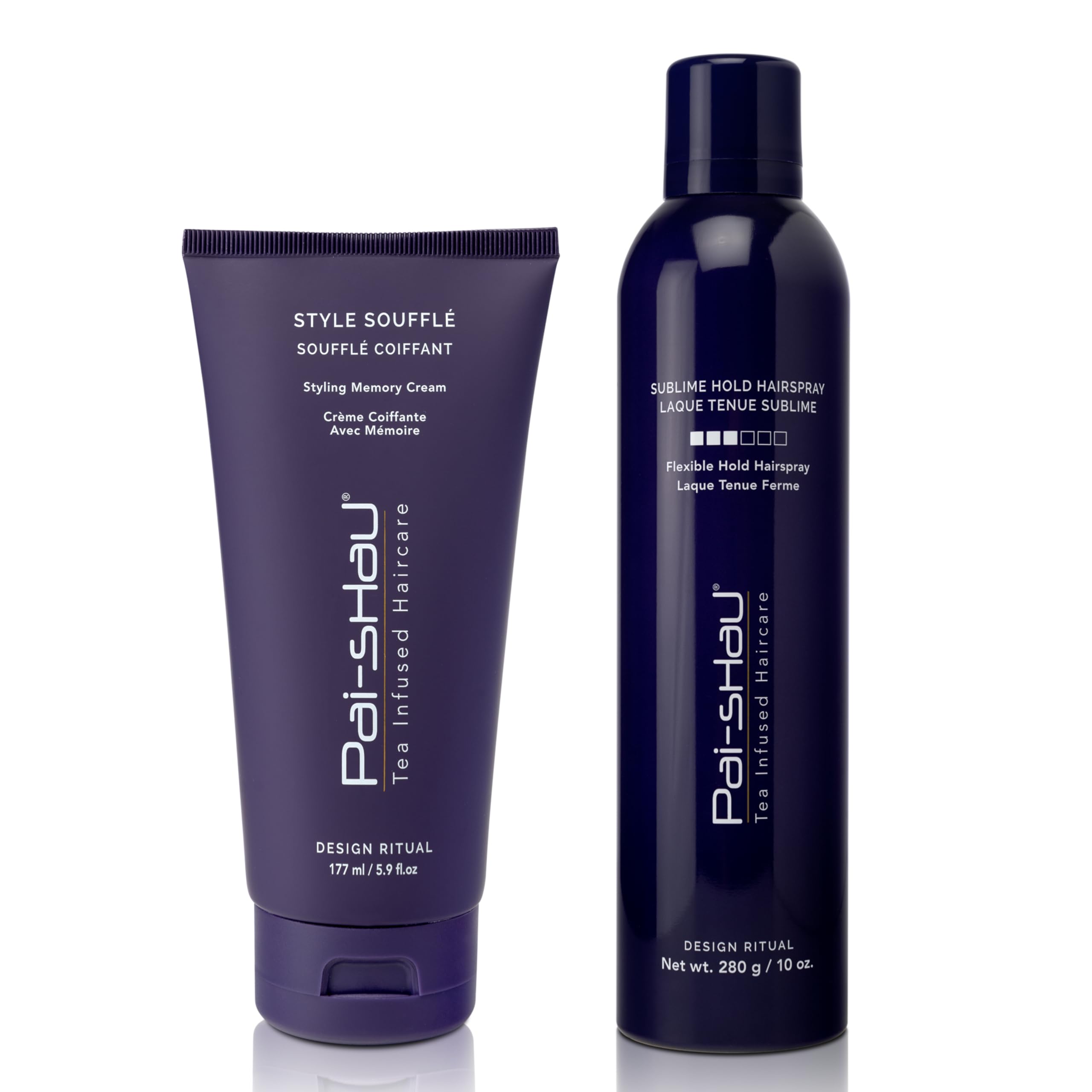 Pai-Shau Style Soufflé & Sublime Hold Hairspray - Flexible Hold, Frizz Control