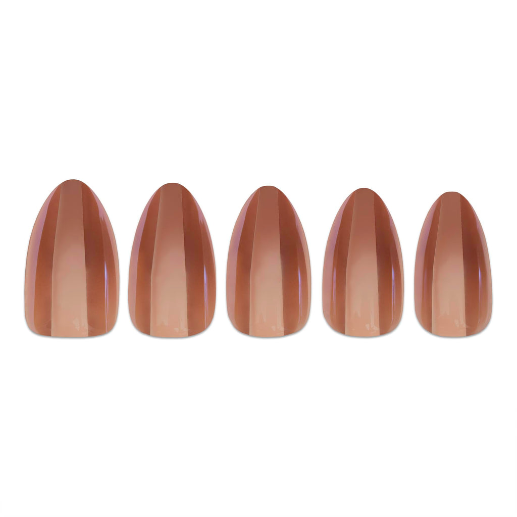 PaintLab Press-On Nails Manicure Kit – Maple Syrup, 30-Piece Set, Long-Lasting