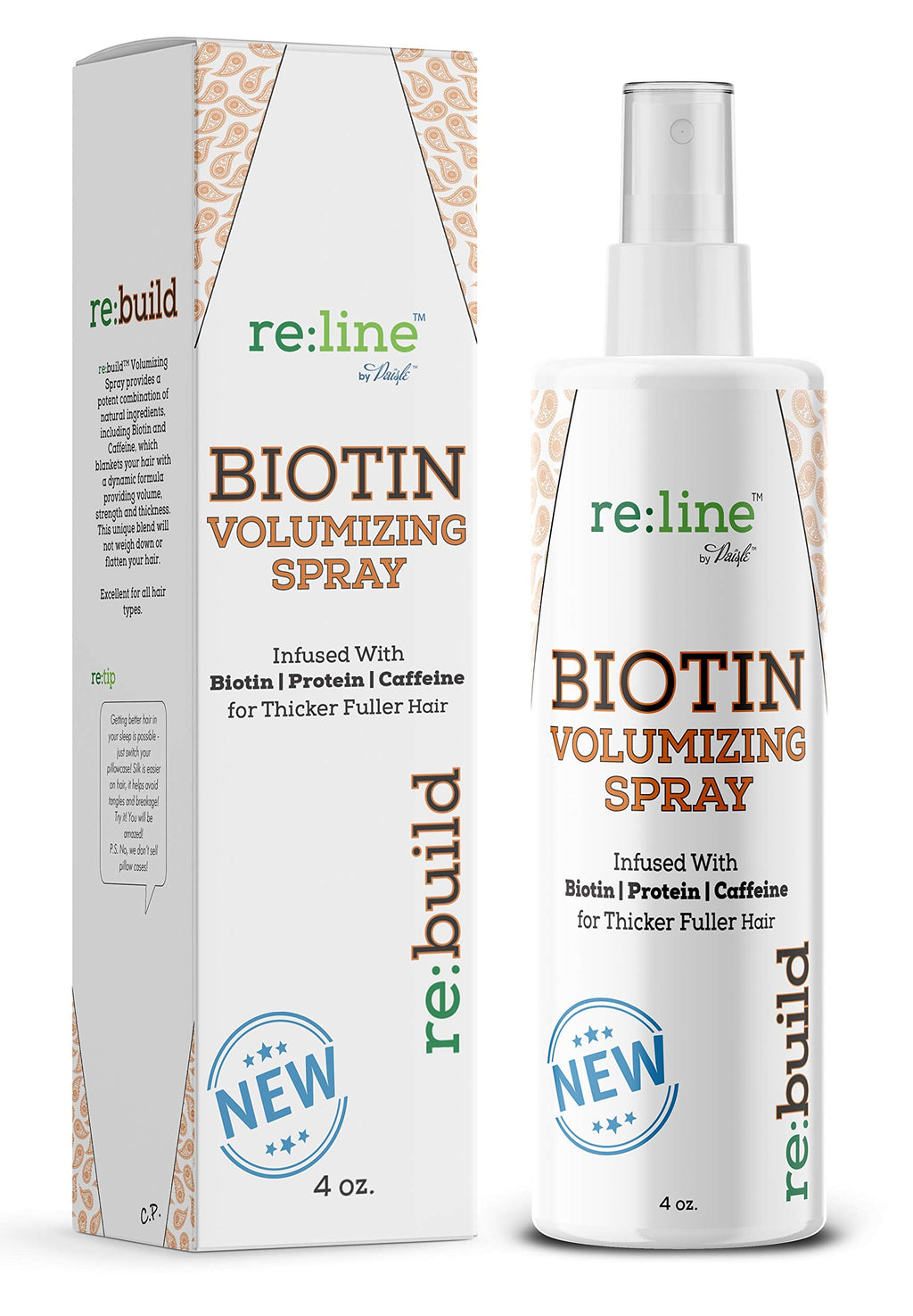 Paisle Botanics Biotin Volumizing Spray – Thickens Fine Hair (Men & Women)