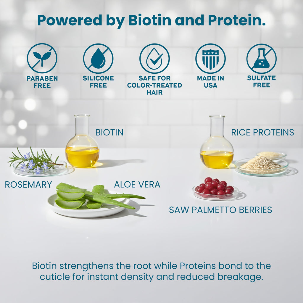Paisle Botanics Biotin Thickening Shampoo – Natural Volume for Fine or Thinning Hair