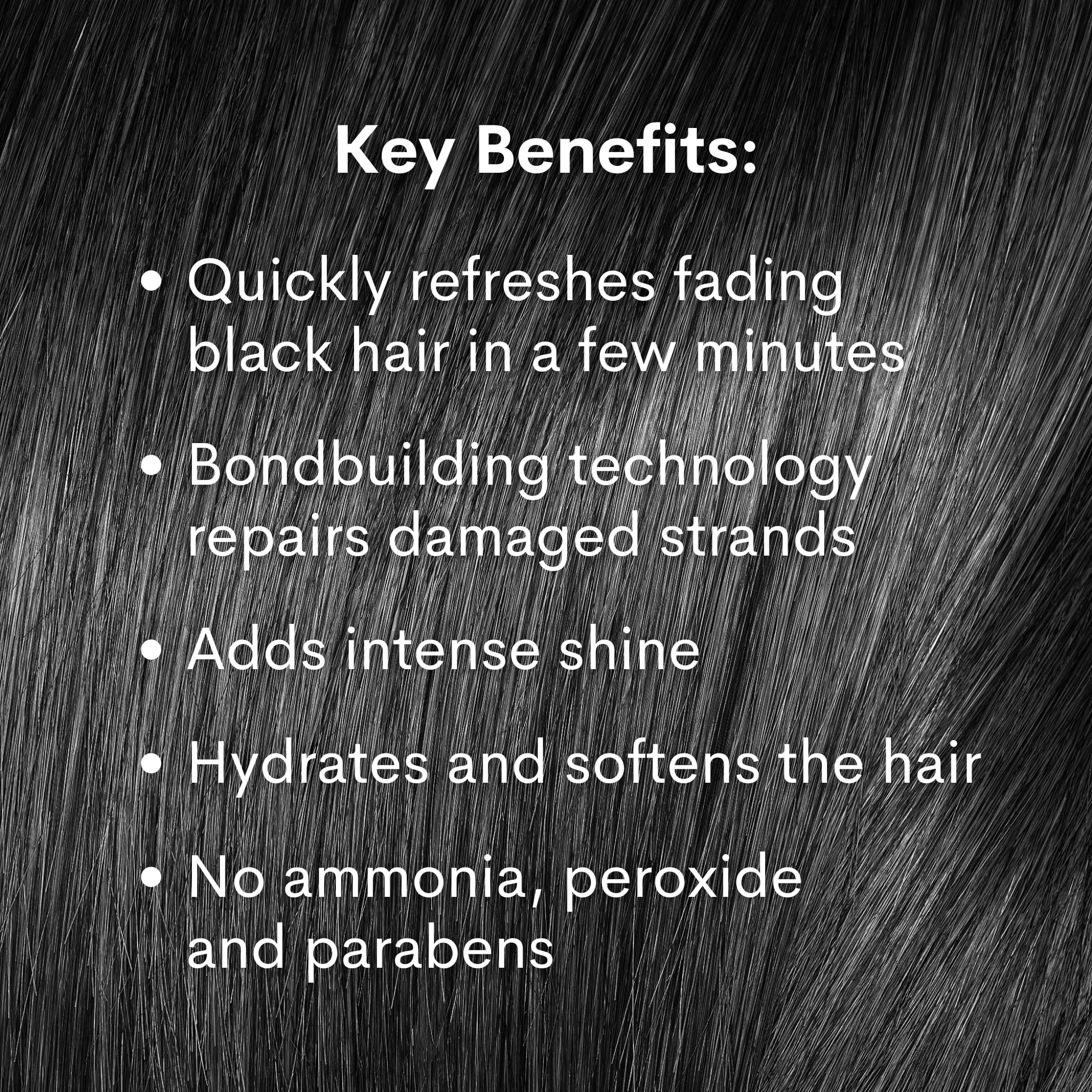 Pallure Jet Black Color Depositing Shampoo — Quick Color Refresh, 250 ml