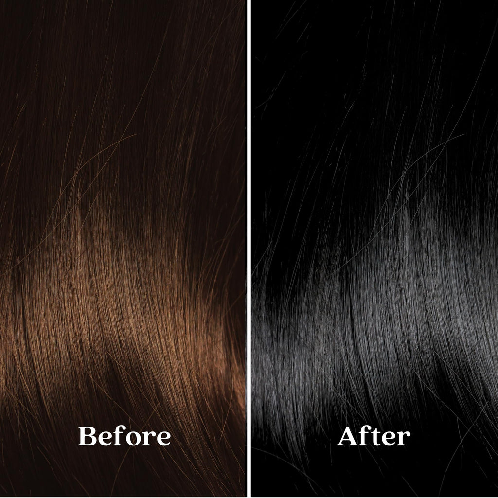 Pallure Jet Black Color Depositing Shampoo — Quick Color Refresh, 250 ml