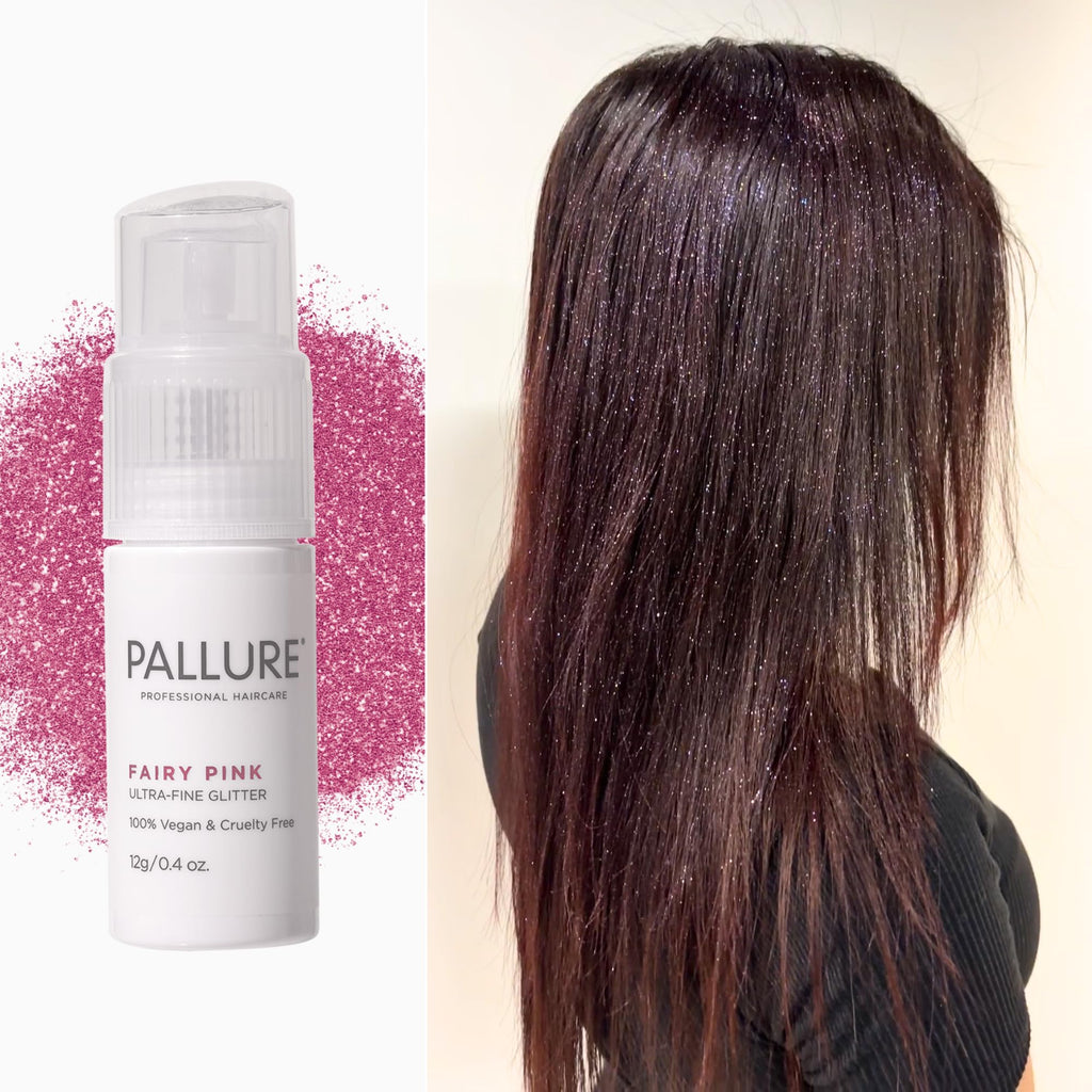 Pallure Ultra-Fine Hair Glitter – Fairy Pink, Radiant Gold, White Crystal
