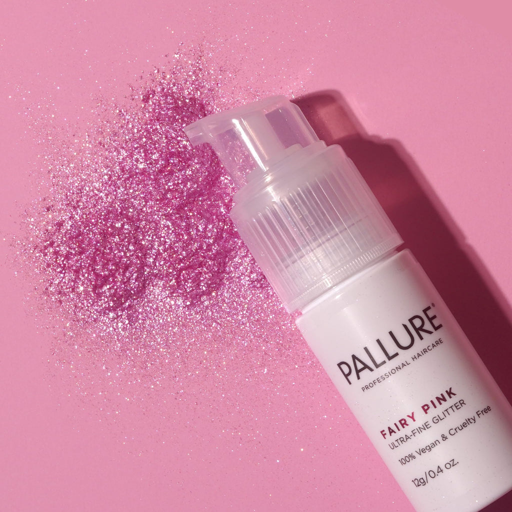 Pallure Ultra-Fine Hair Glitter – Fairy Pink, Radiant Gold, White Crystal