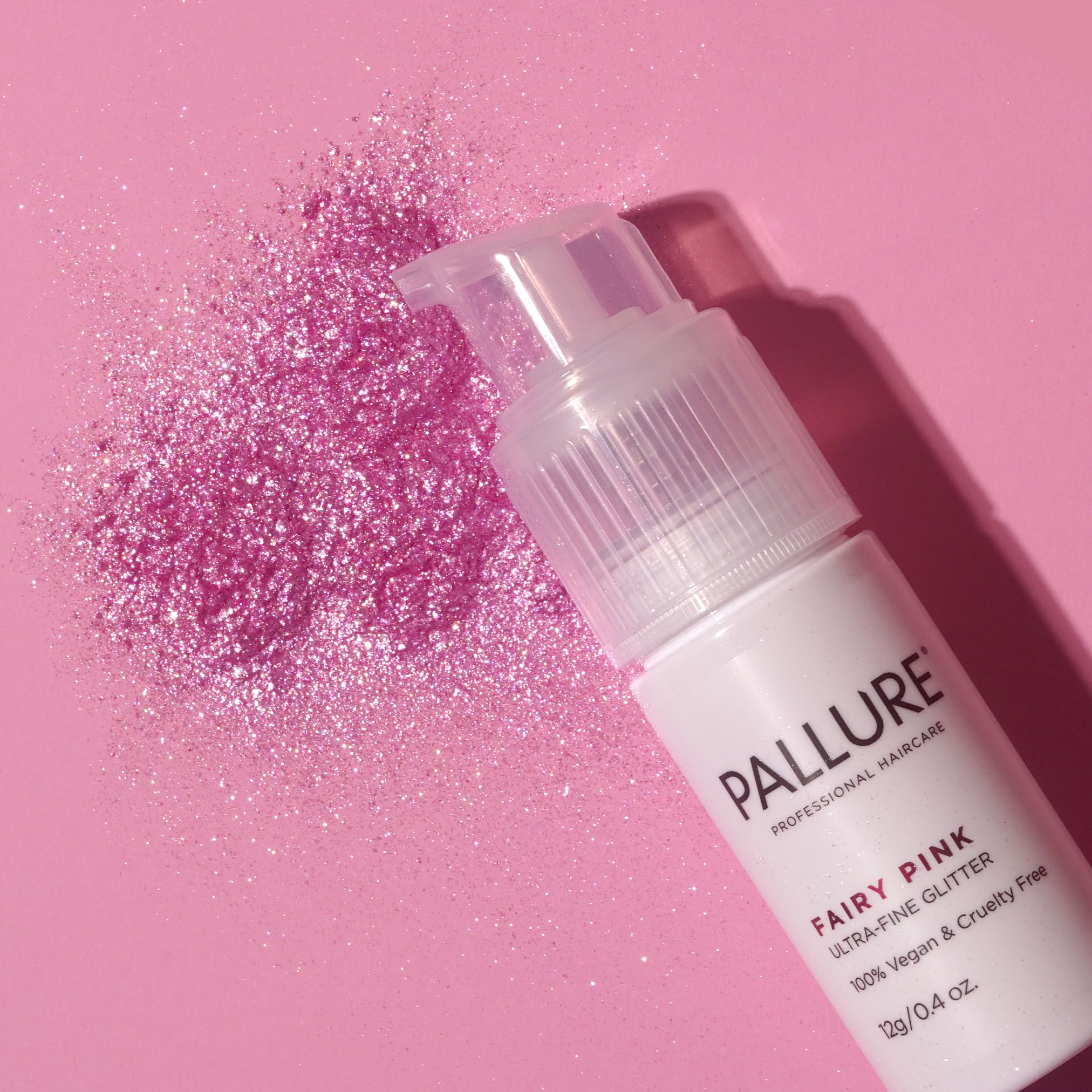 Pallure Ultra-Fine Hair Glitter – Fairy Pink, Radiant Gold, White Crystal