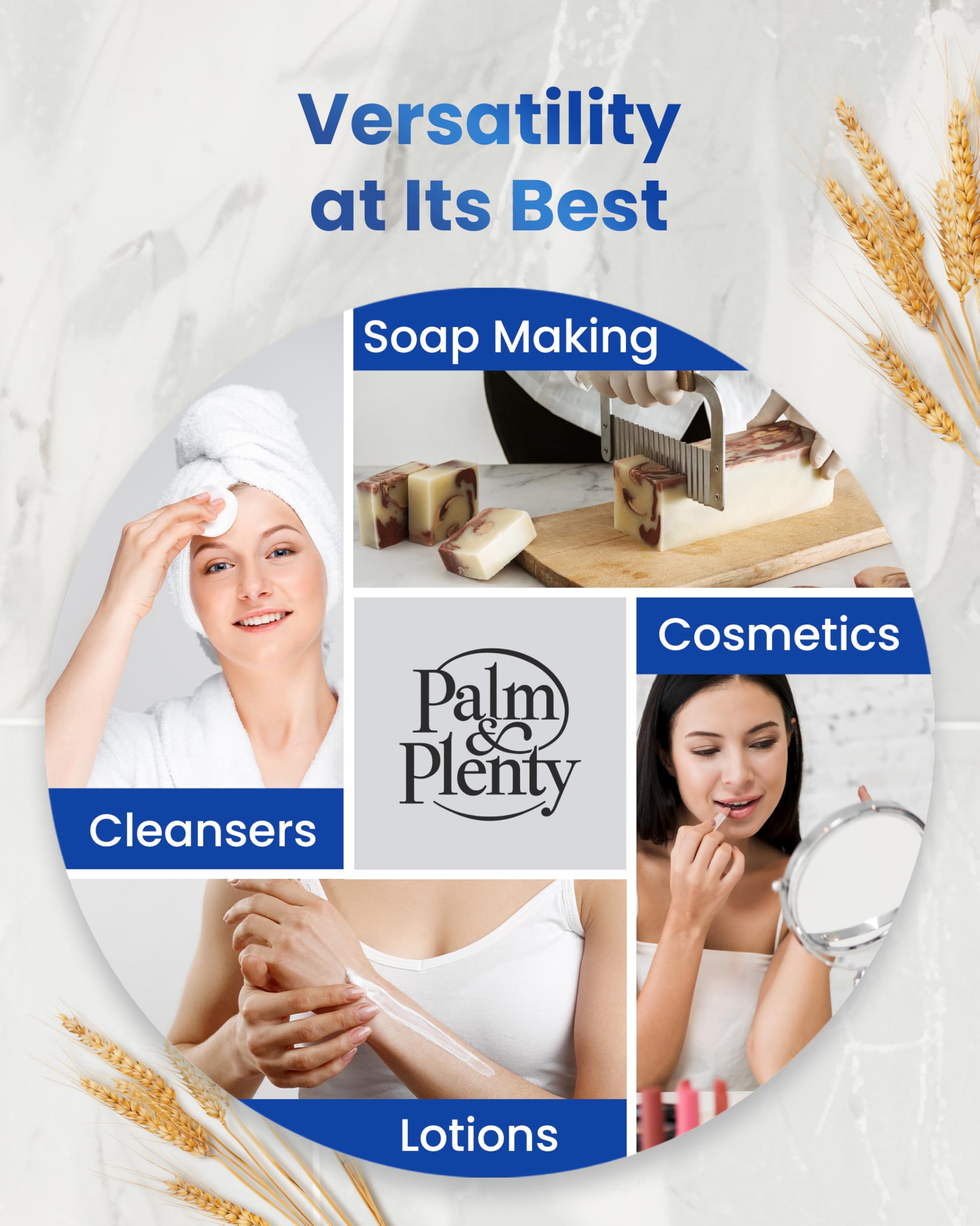 Palm and Plenty 100% Colloidal Oatmeal - Unscented, 16oz | DIY Bath & Skincare
