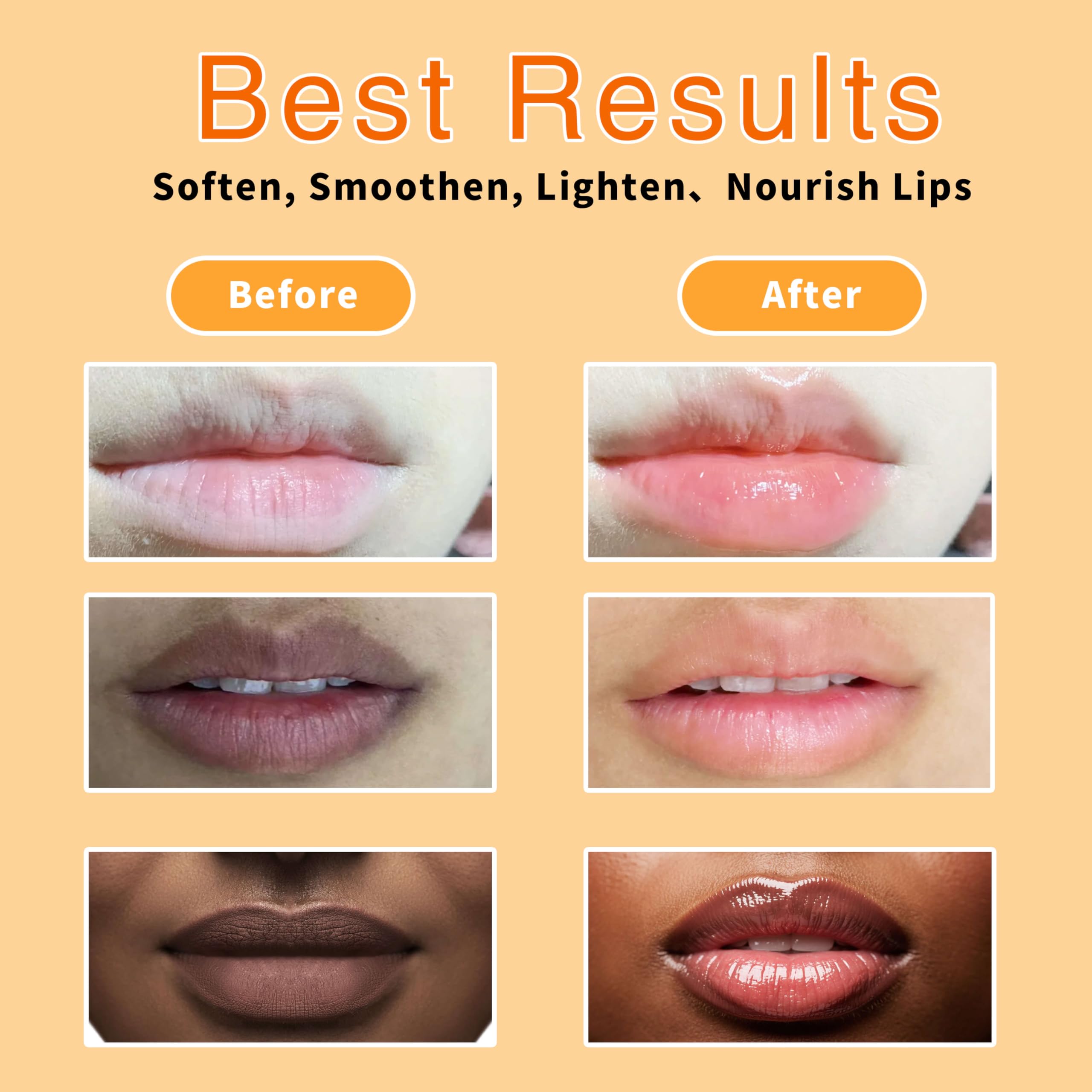 Paminify Turmeric Lip Balm for Smokers – Brightening, Long-Lasting Moisture, 2 PCS