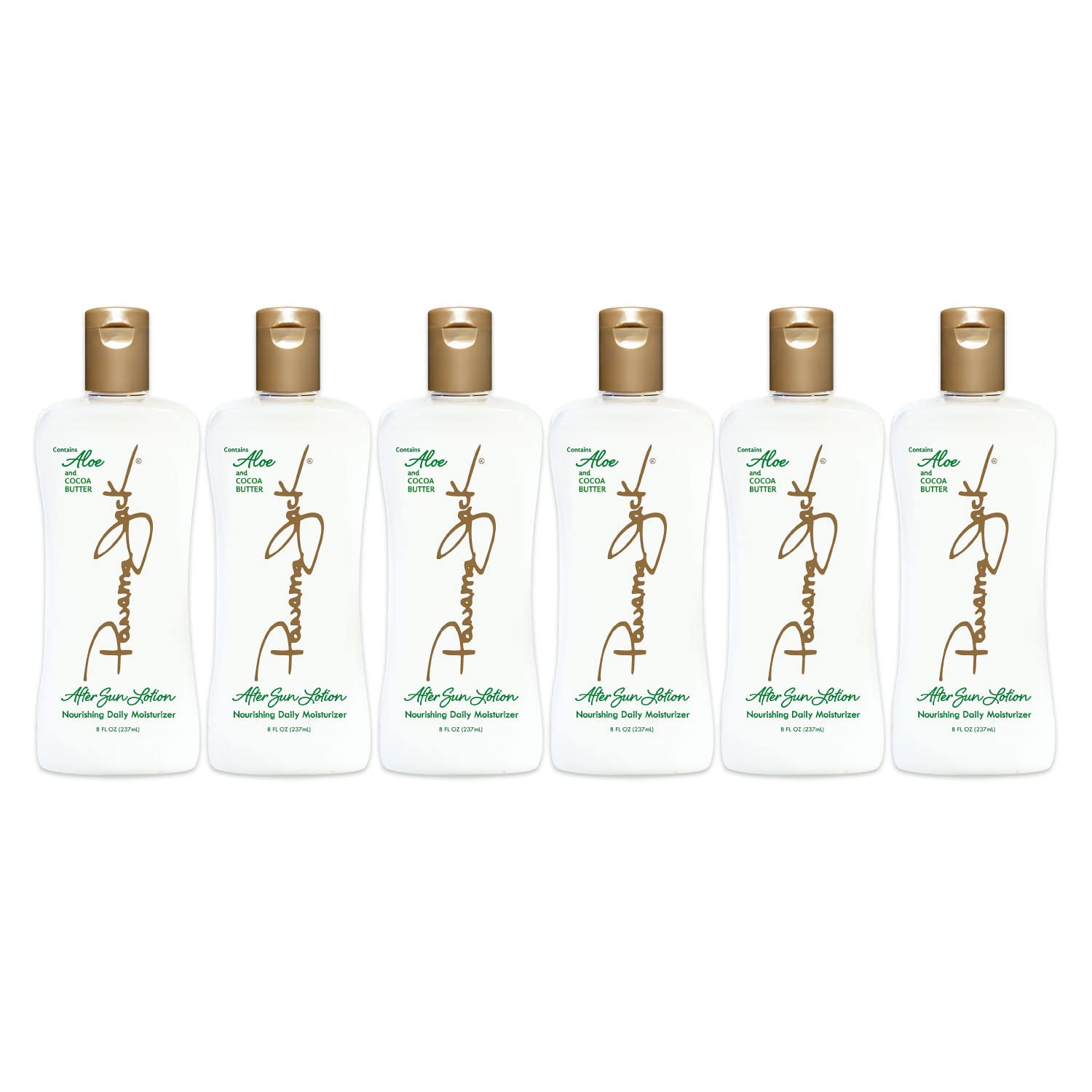 Panama Jack Aloe Moisturizer Lotion – After Sun Daily Skincare with Aloe, Cocoa Butter, Olive & Hemp Seed Oils, Vitamin E (8 oz, Pack of 12)