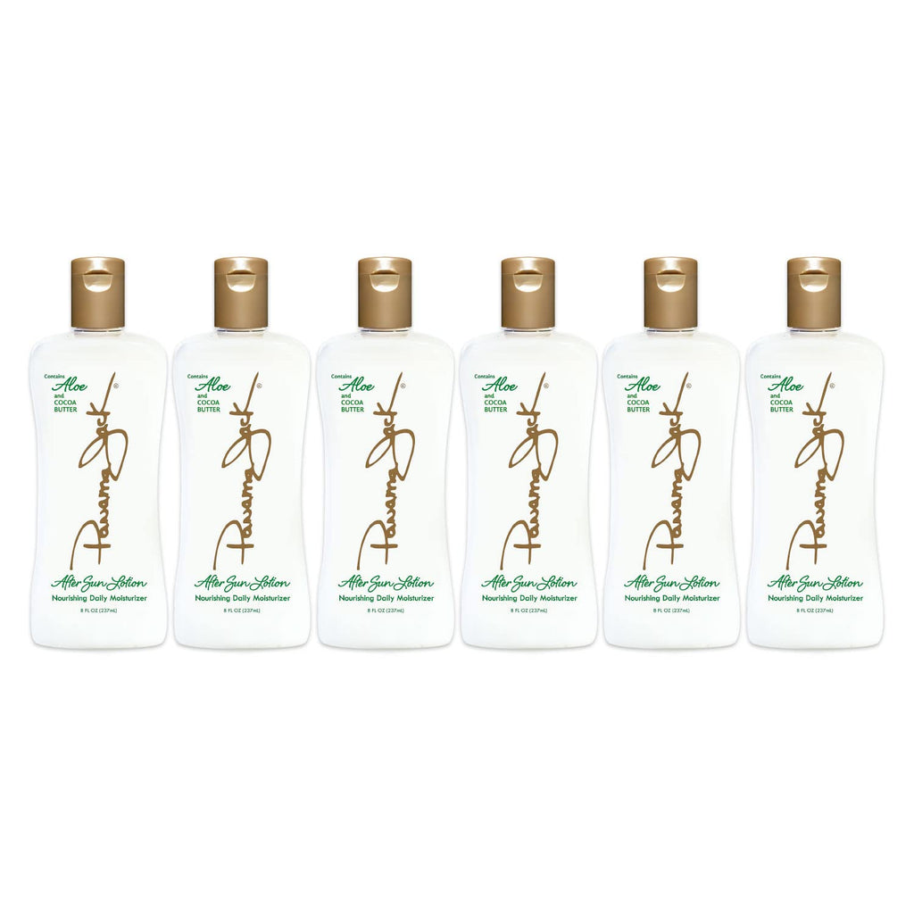 Panama Jack Aloe Moisturizer Lotion — After Sun Daily Skincare with Aloe, Olive Oil & Vitamin E (Pack of 6)
