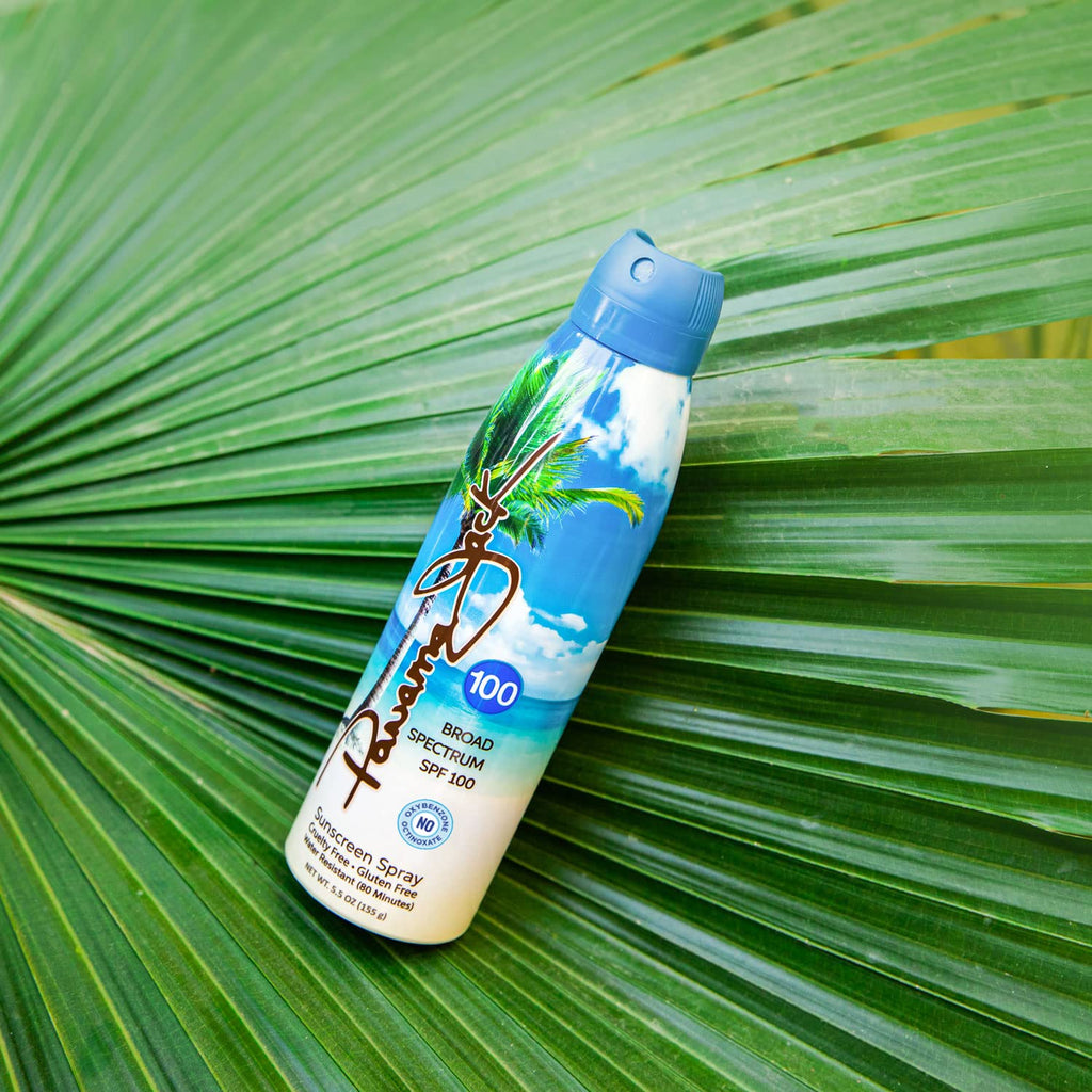 Panama Jack SPF 100 Continuous Spray Sunscreen | Broad Spectrum UVA/UVB, Water Resistant, 6-Pack