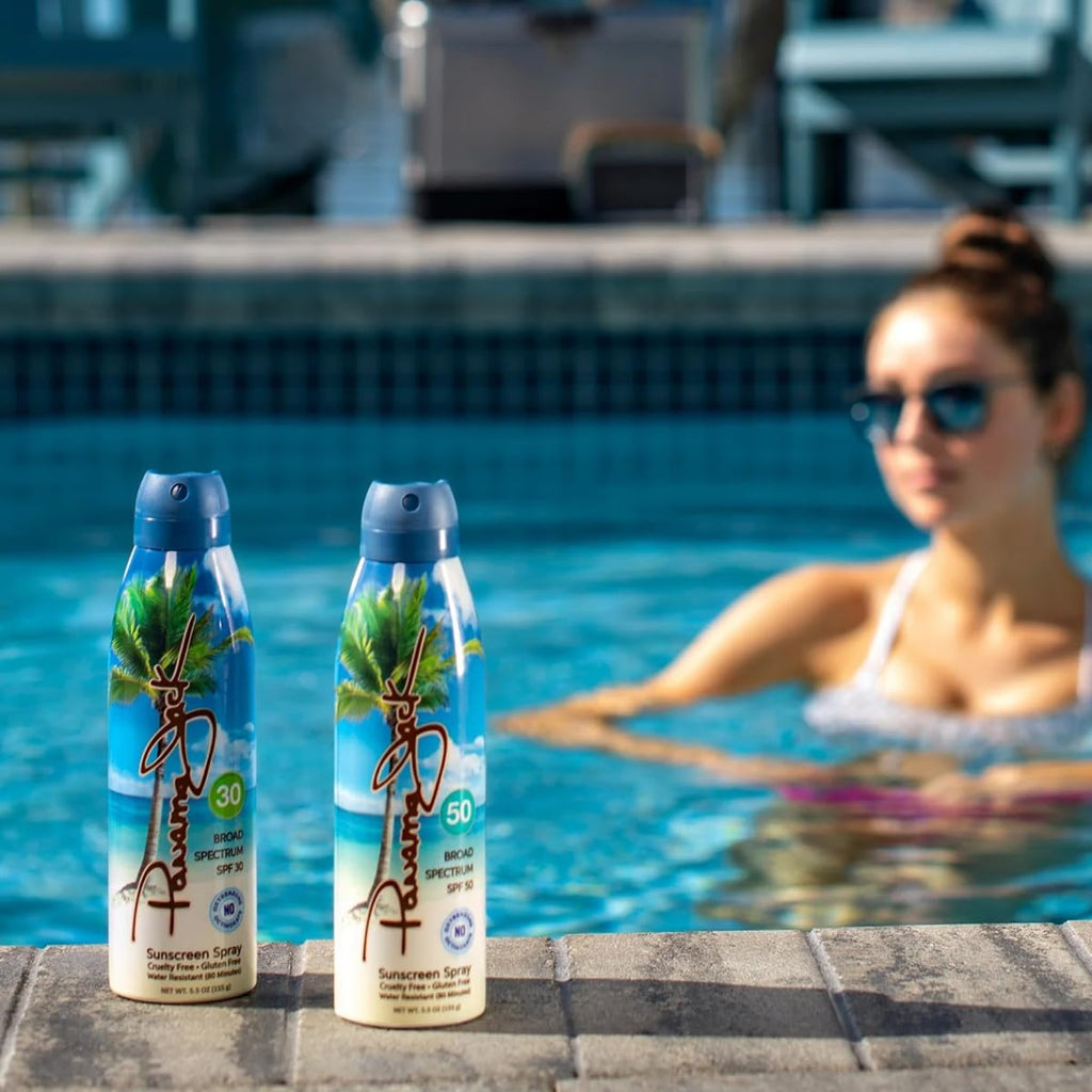 Panama Jack Explorer Duo — Travel Sunscreen Spray SPF 30 & SPF 50