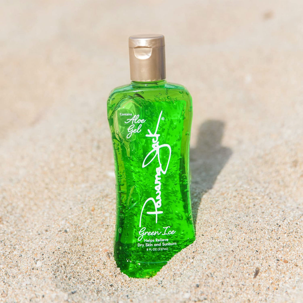 Panama Jack Green Ice Gel – Aloe Vera After Sun, No Alcohol, 8 fl oz