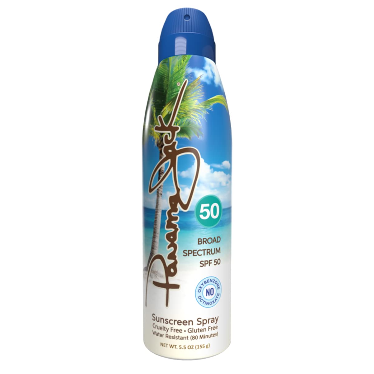 Panama Jack SPF 50 Continuous Spray Sunscreen – Broad Spectrum UVA/UVB, Water-Resistant (80 min), Pack of 2