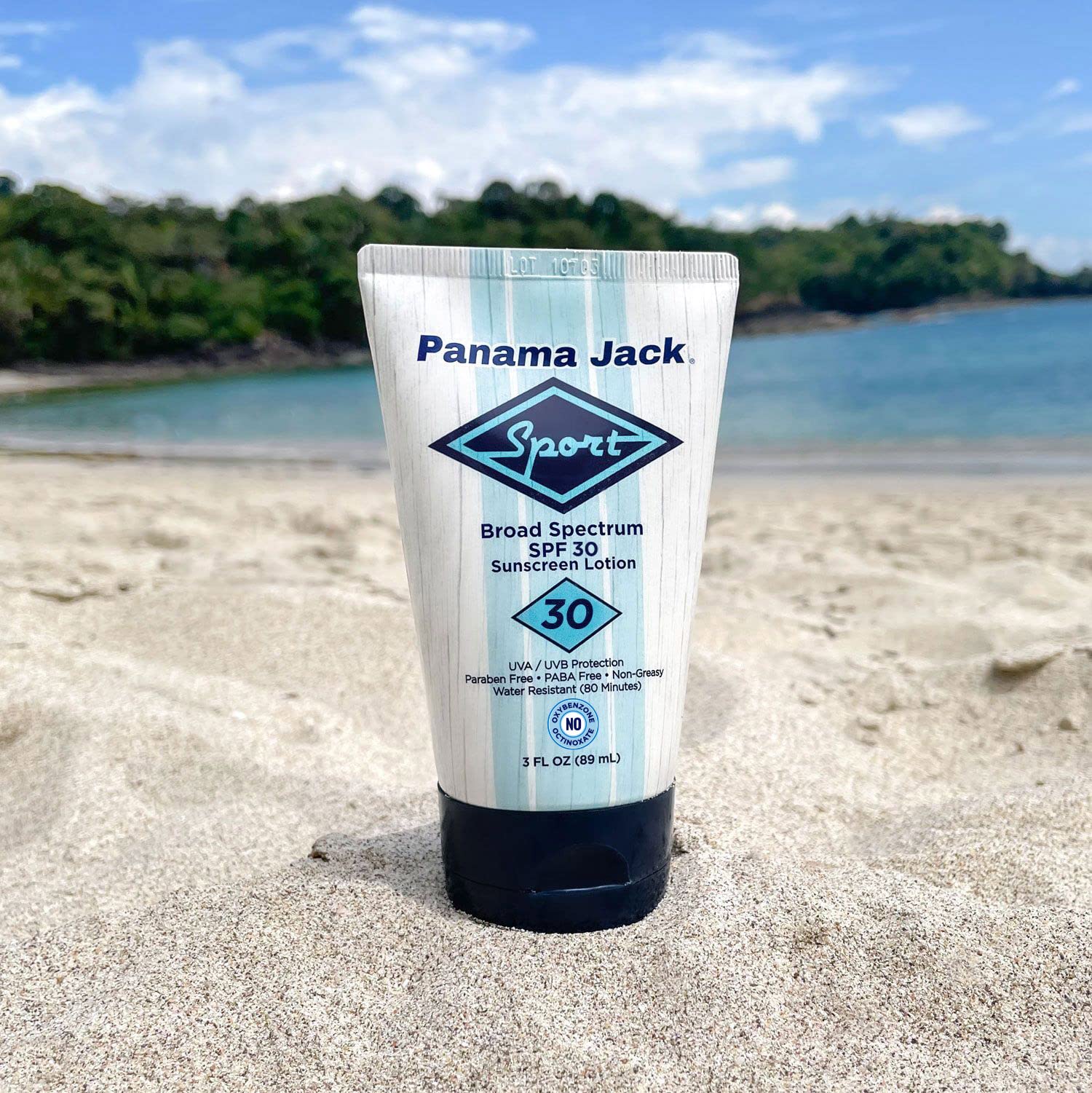 Panama Jack Sport Sunscreen Lotion SPF 30 – Non-Greasy Broad Spectrum, Reef Friendly, 3 oz (Pack of 6)