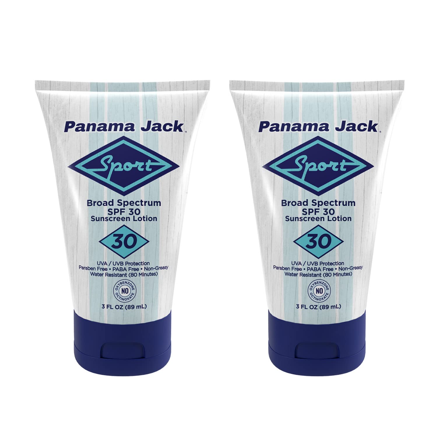 Panama Jack Sport Sunscreen Lotion SPF 30 – Non-Greasy Broad Spectrum, Reef Friendly, 3 oz (Pack of 6)