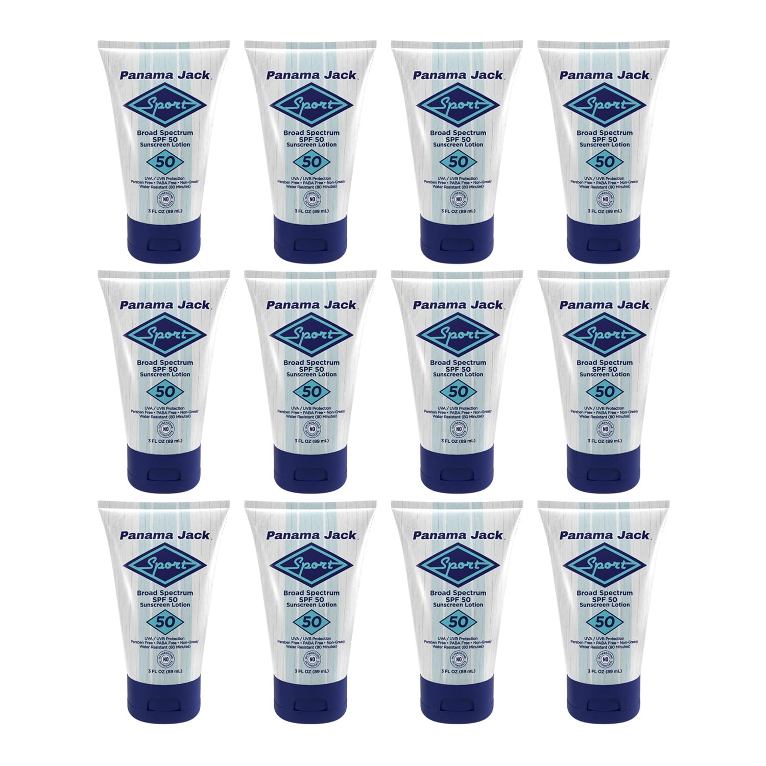 Panama Jack Sport Sunscreen Lotion SPF 50 – Broad Spectrum, Non-Greasy, Cruelty-Free, Pack of 2 (3 oz each)