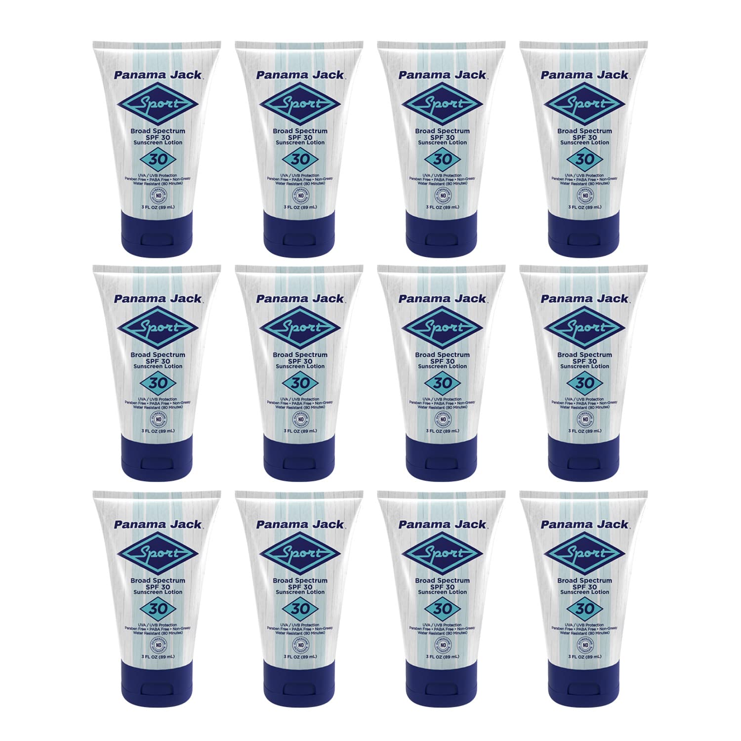 Panama Jack Sport Sunscreen Lotion SPF 30 – Non-Greasy, Reef-Friendly, 3 fl oz (Pack of 2)