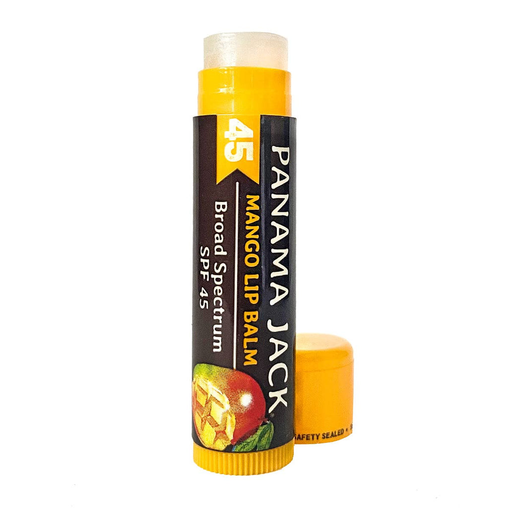 Panama Jack Sunscreen Lip Balm SPF 45 – Mango, 12-Pack | Broad Spectrum UVA/UVB, Non-Waxy & Hydrating