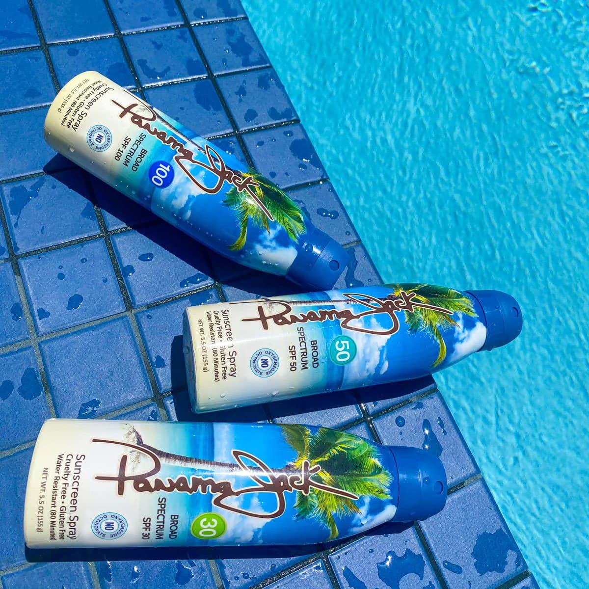 Panama Jack SPF 50 Continuous Spray Sunscreen – Broad Spectrum UVA/UVB, Water-Resistant (80 min), Pack of 2