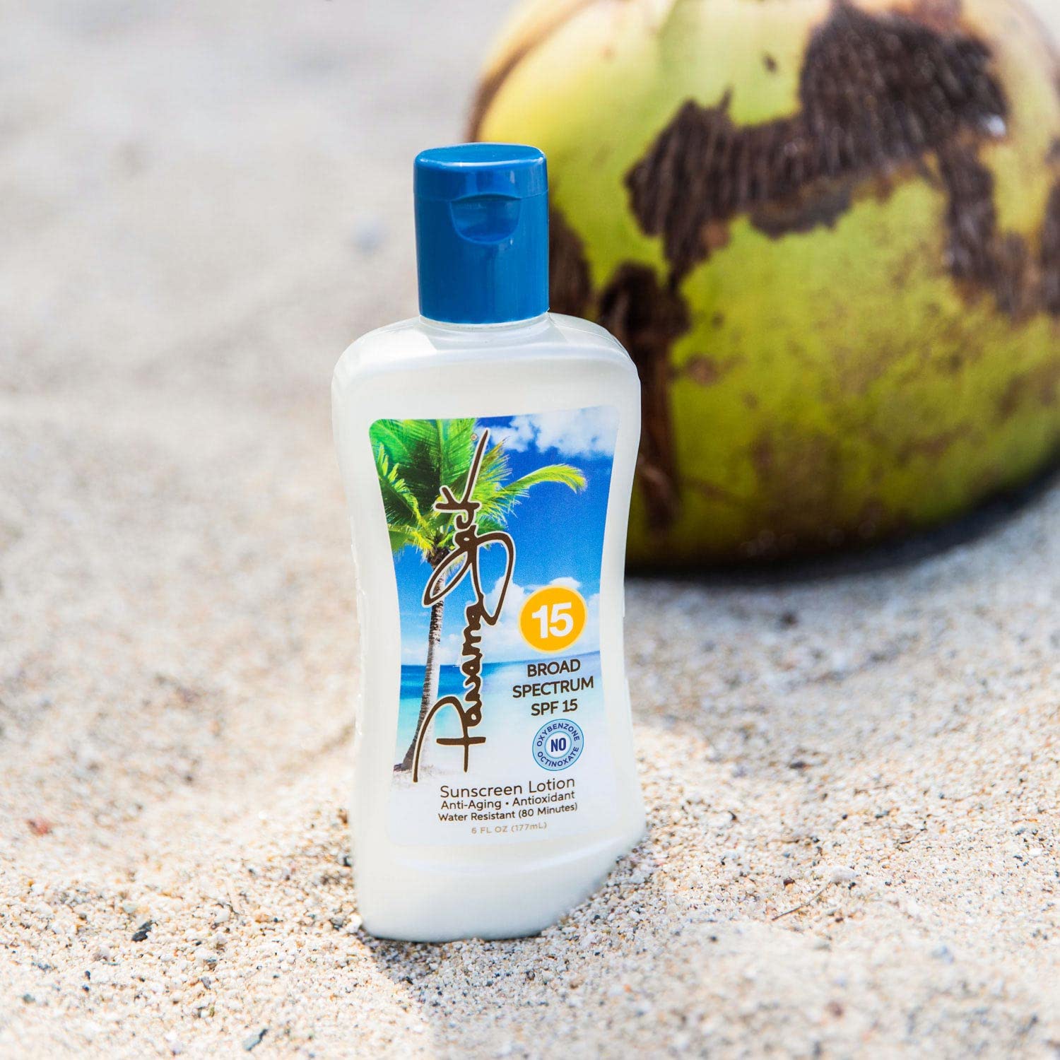 Panama Jack Sunscreen Suntan Lotion SPF 15 – Broad Spectrum, Water Resistant 80 Min, 6 oz