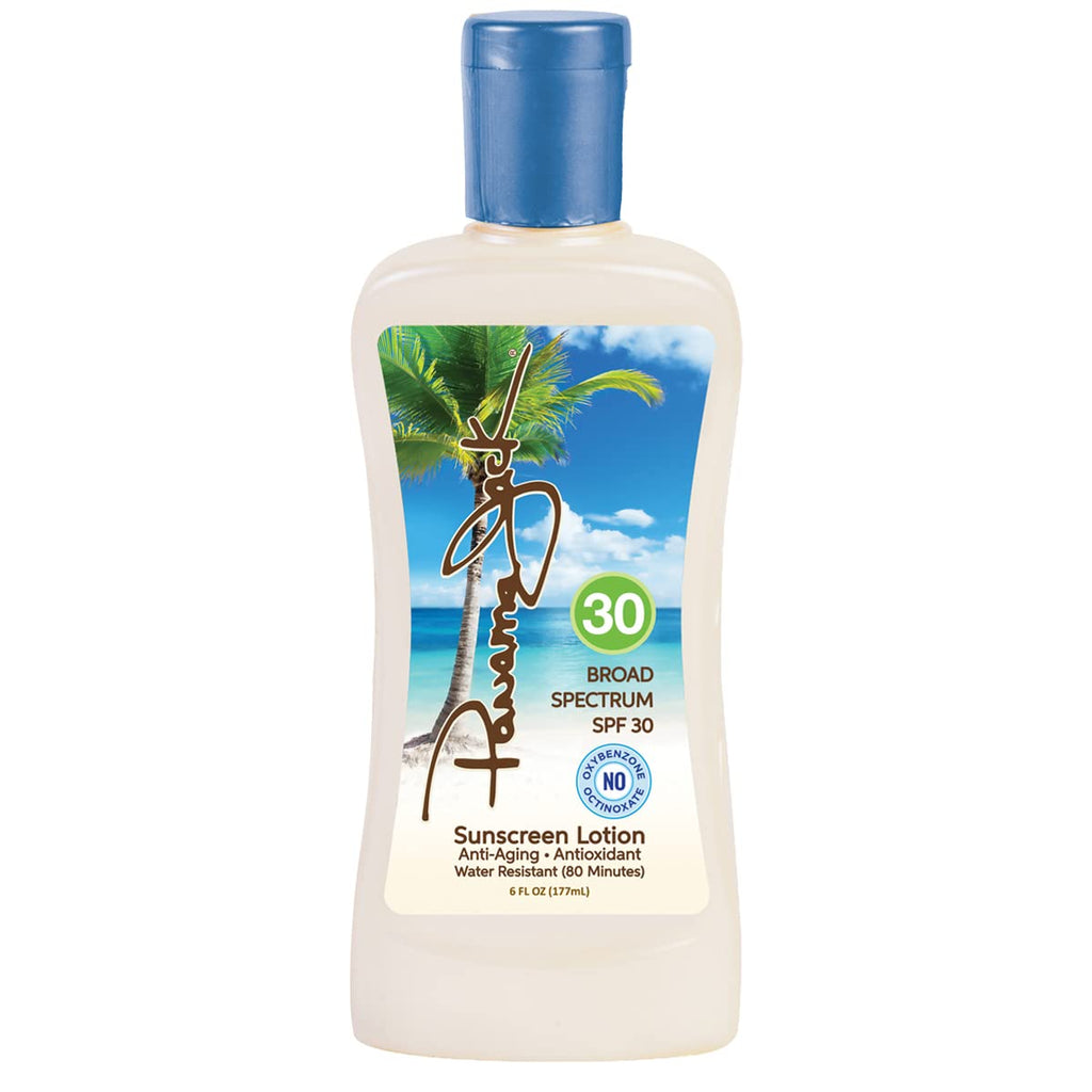 Panama Jack Sunscreen Lotion SPF 30 – Broad Spectrum UVA/UVB, Cruelty-Free, Gluten & Paraben Free (6 fl oz, Pack of 2)