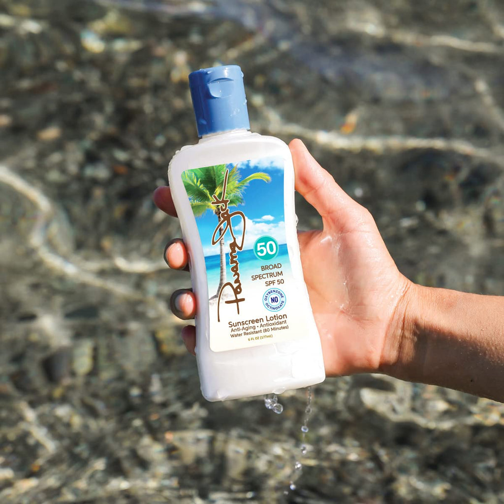 Panama Jack Sunscreen Suntan Lotion SPF 50 | Broad Spectrum UVA/UVB, Water Resistant, 6 oz