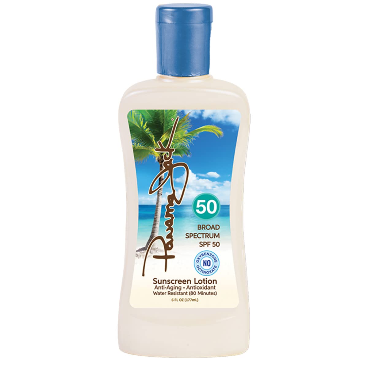 Panama Jack Sunscreen Suntan Lotion SPF 50 | Broad Spectrum UVA/UVB, Water Resistant, 6 oz