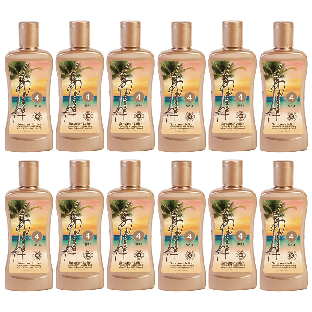 Panama Jack Sunscreen Tanning Lotion SPF 4 – Cruelty-Free 2-Pack (6 oz)