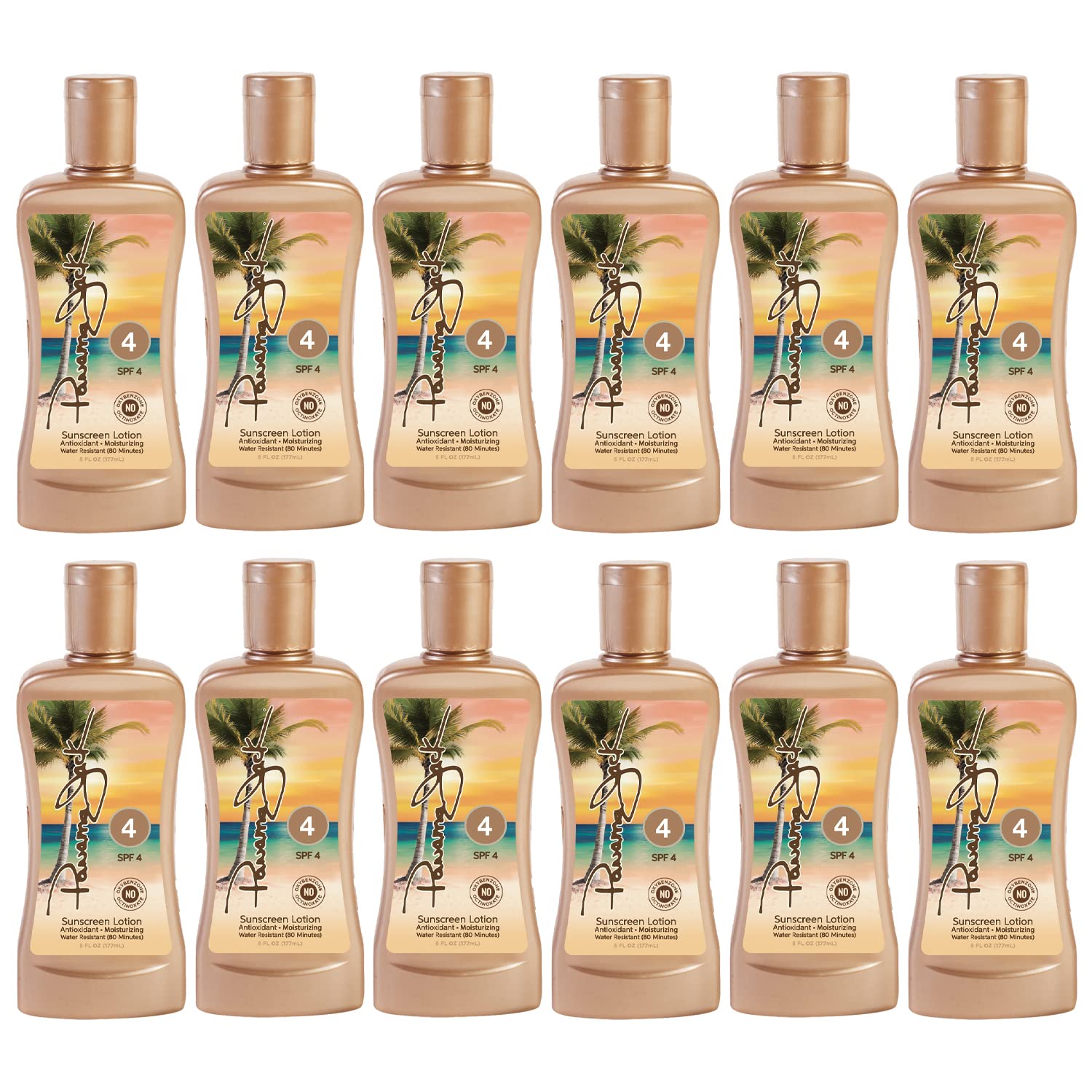 Panama Jack Sunscreen Tanning Lotion SPF 4 – Cruelty-Free 2-Pack (6 oz)